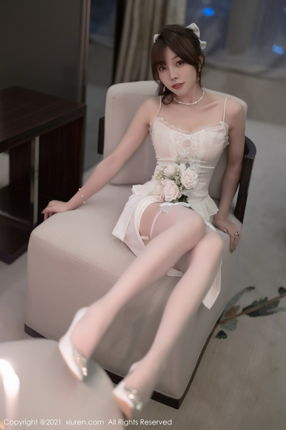 [XiuRen秀人网]No4269芝芝Booty性感新娘-[秀人套图]