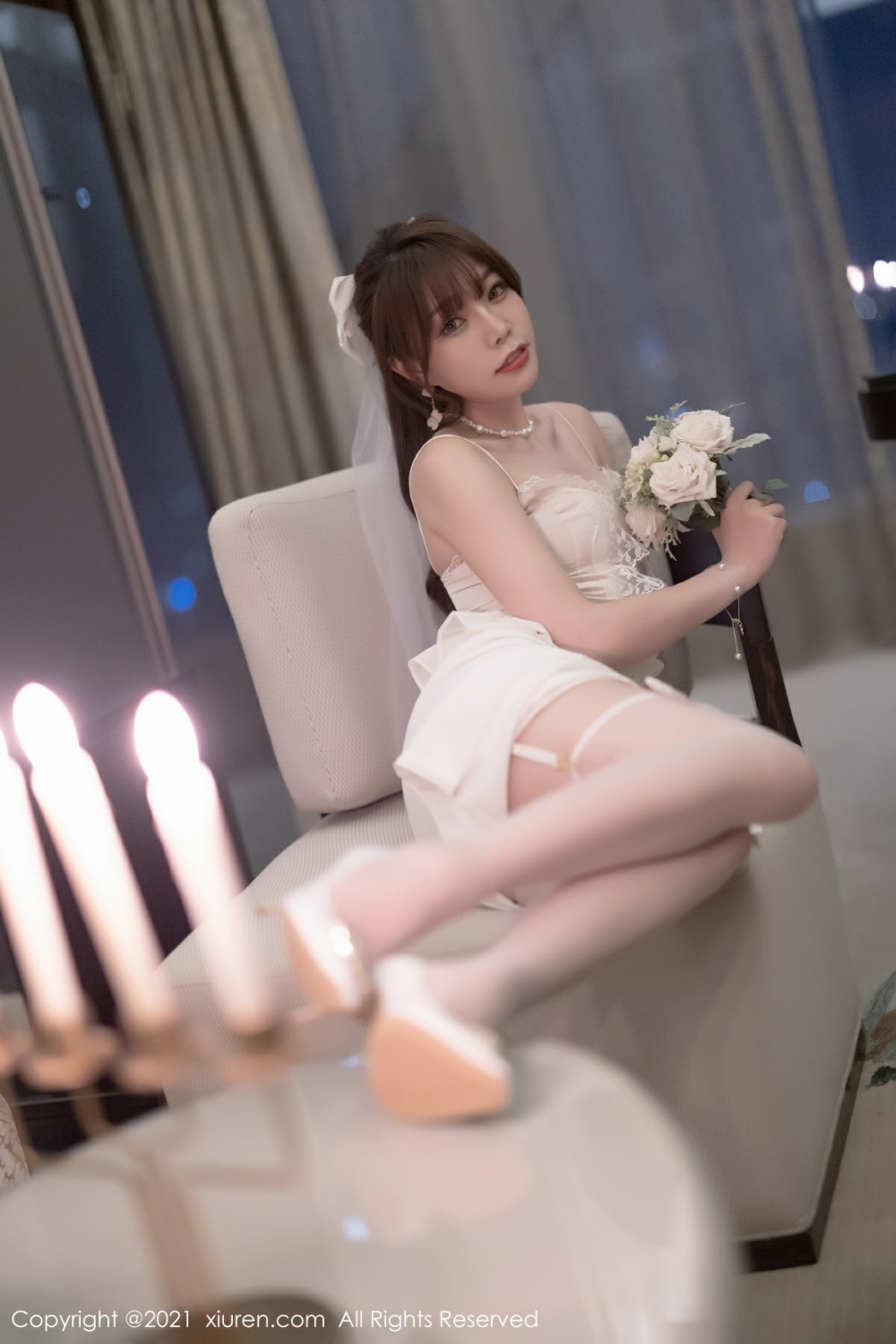 [XiuRen秀人网]No4269芝芝Booty性感新娘-[秀人套图]