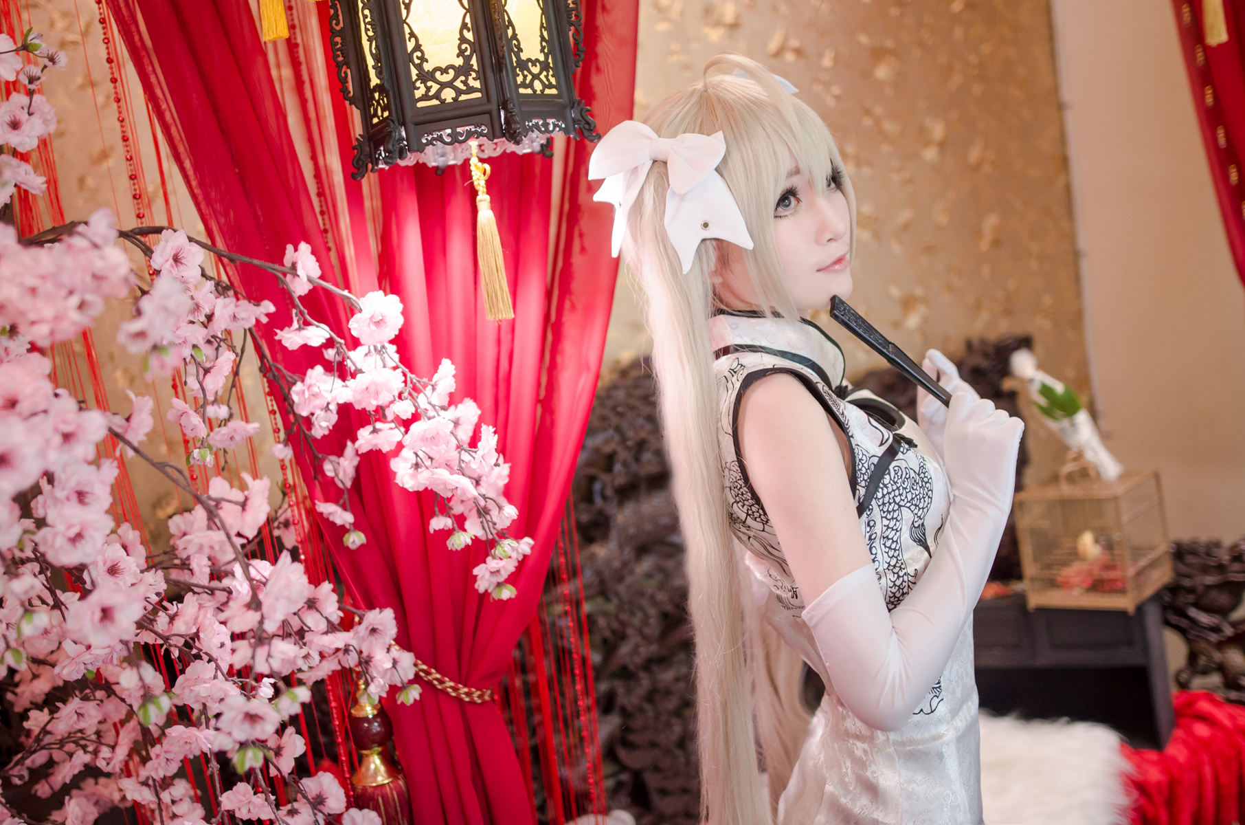 [Cosplay]艺术鉴赏第五期緣之空-PVC-穹妹白旗袍Cosplay-COSPLAY