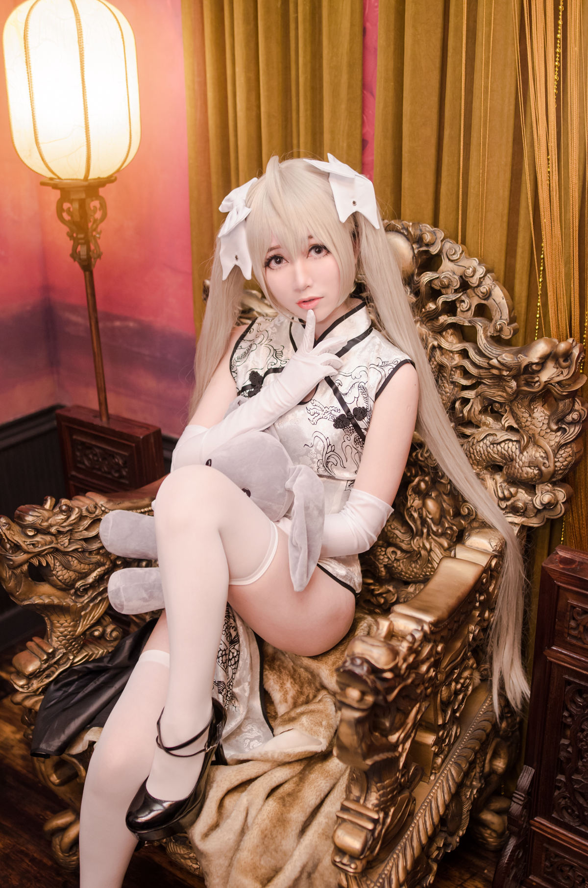 [Cosplay]艺术鉴赏第五期緣之空-PVC-穹妹白旗袍Cosplay-COSPLAY