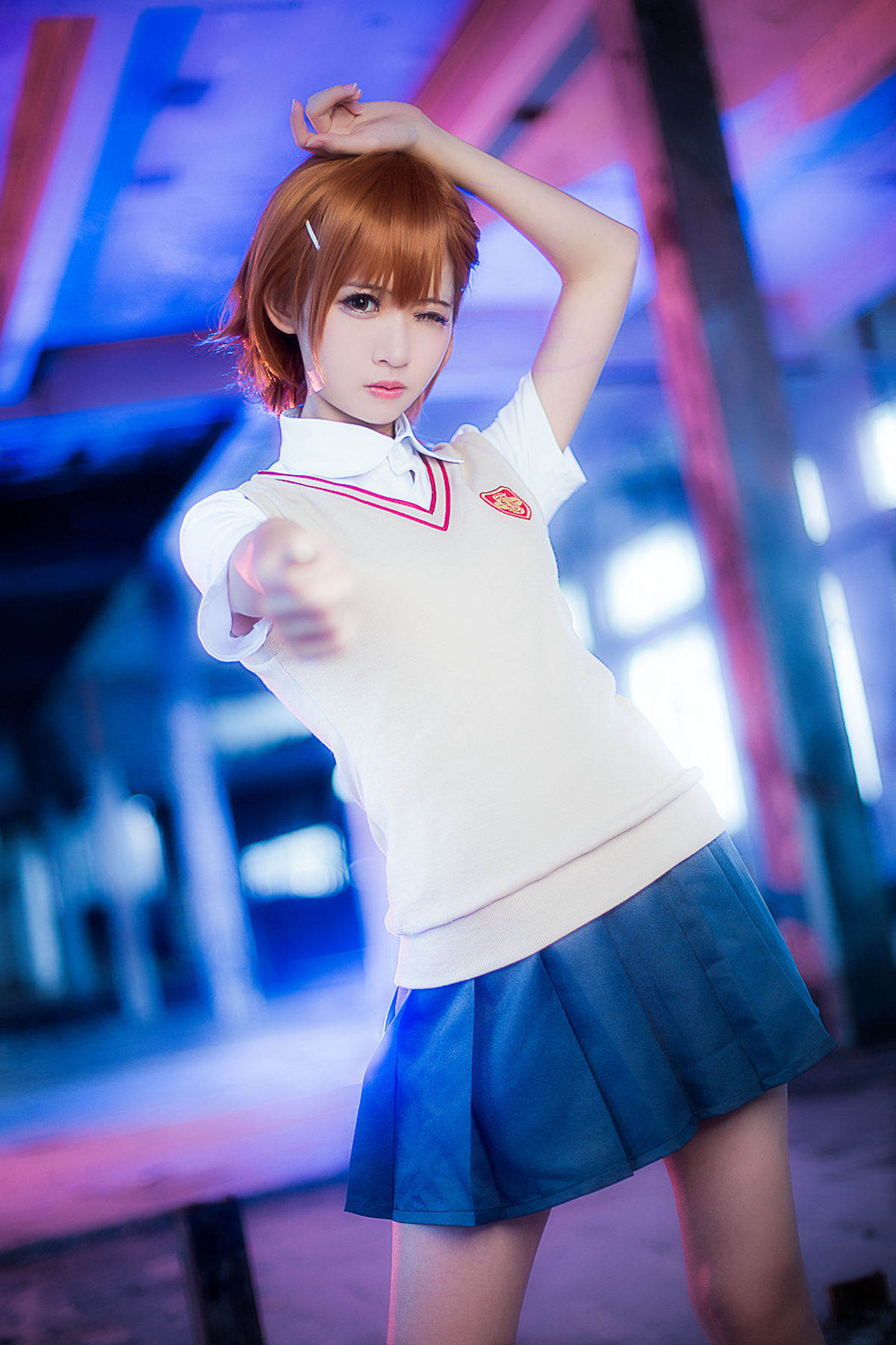 [Cosplay]艺术鉴赏第十七期某科学的超电磁炮御坂美琴@校服-COSPLAY