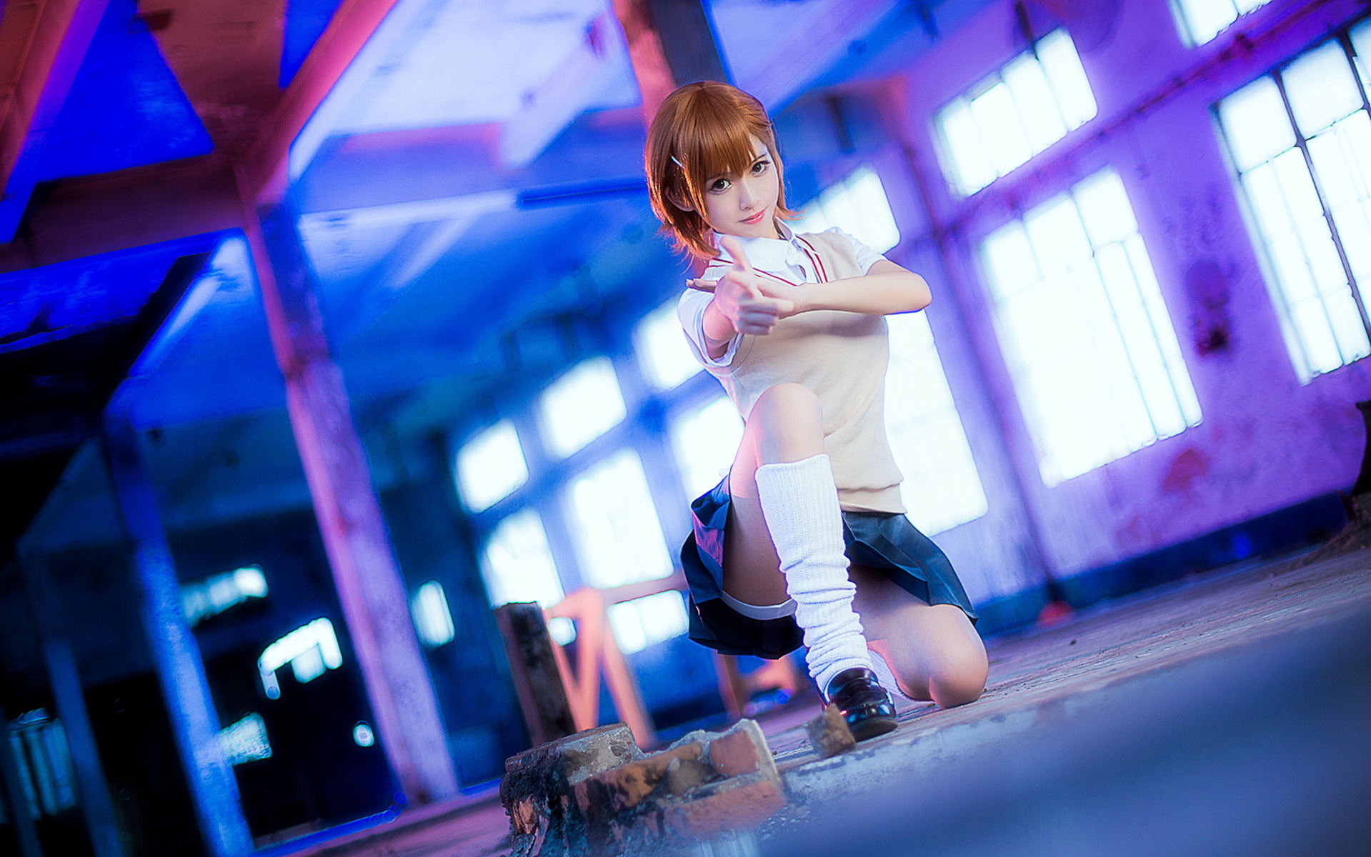 [Cosplay]艺术鉴赏第十七期某科学的超电磁炮御坂美琴@校服-COSPLAY