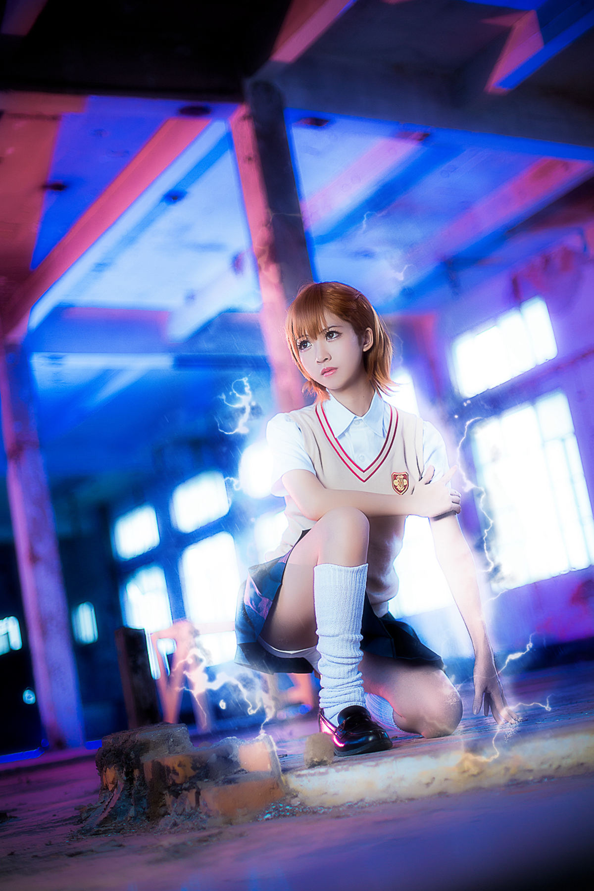 [Cosplay]艺术鉴赏第十七期某科学的超电磁炮御坂美琴@校服-COSPLAY