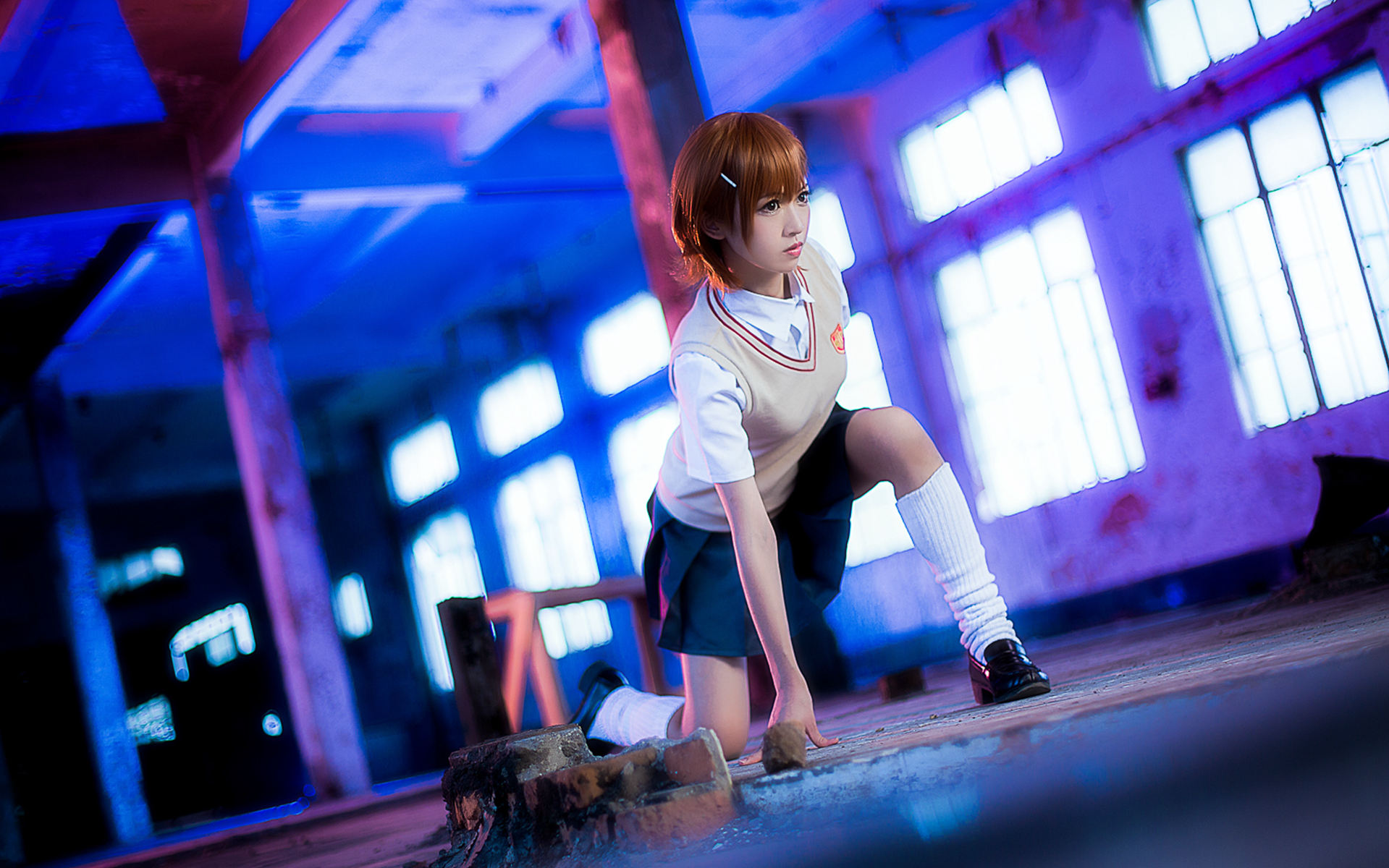 [Cosplay]艺术鉴赏第十七期某科学的超电磁炮御坂美琴@校服-COSPLAY