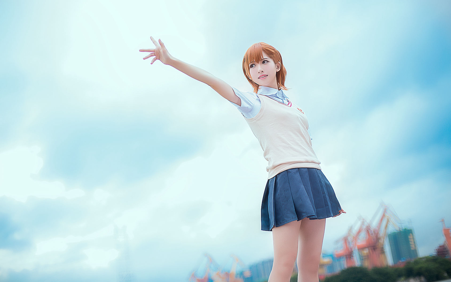 [Cosplay]艺术鉴赏第十七期某科学的超电磁炮御坂美琴@校服-COSPLAY