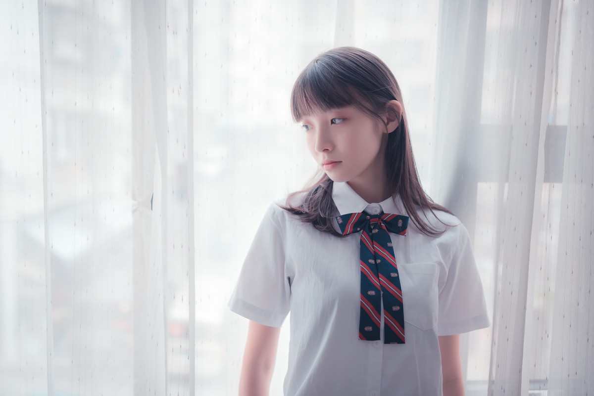 风之领域写真NO004邻家白丝清新女孩-COSPLAY