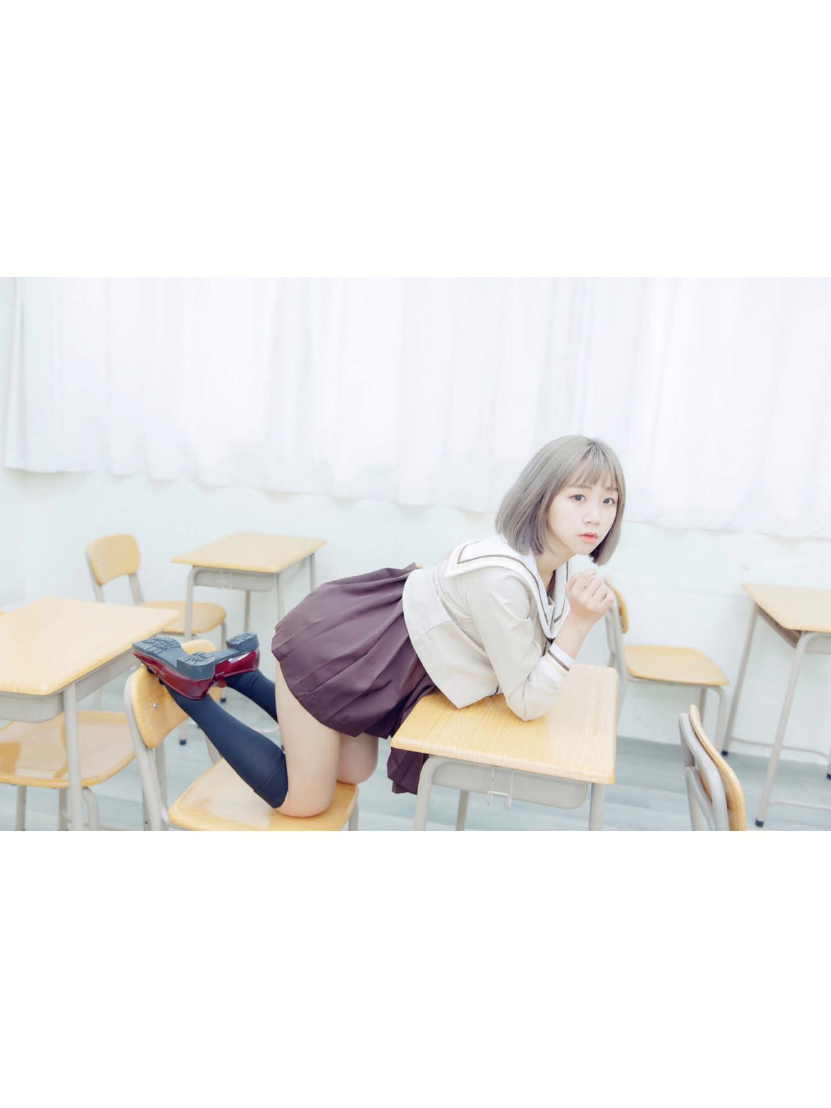 [JUICY]多汁女孩阮靖貽水手服挑逗可爱单纯学生-COSPLAY