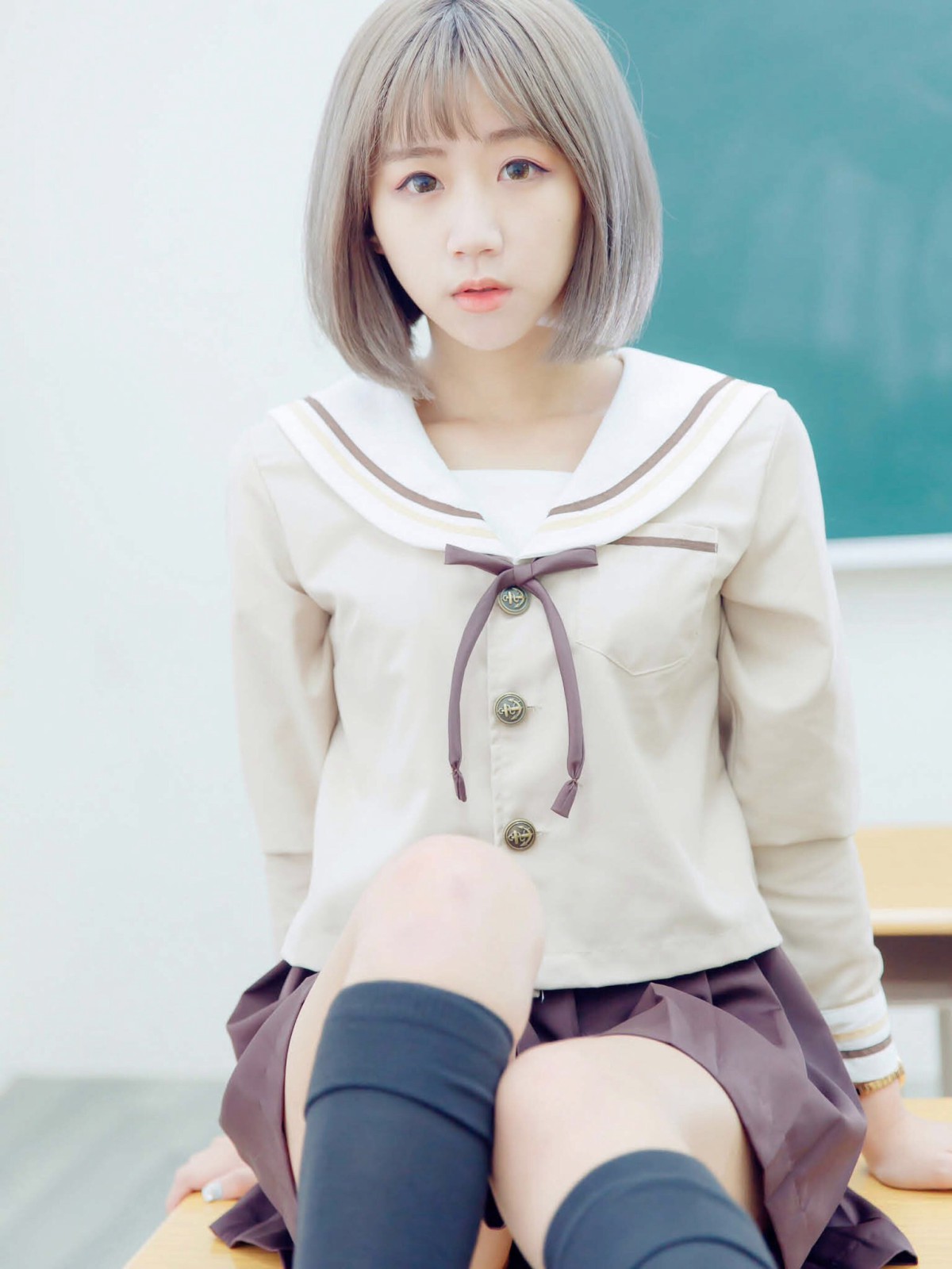 [JUICY]多汁女孩阮靖貽水手服挑逗可爱单纯学生-COSPLAY