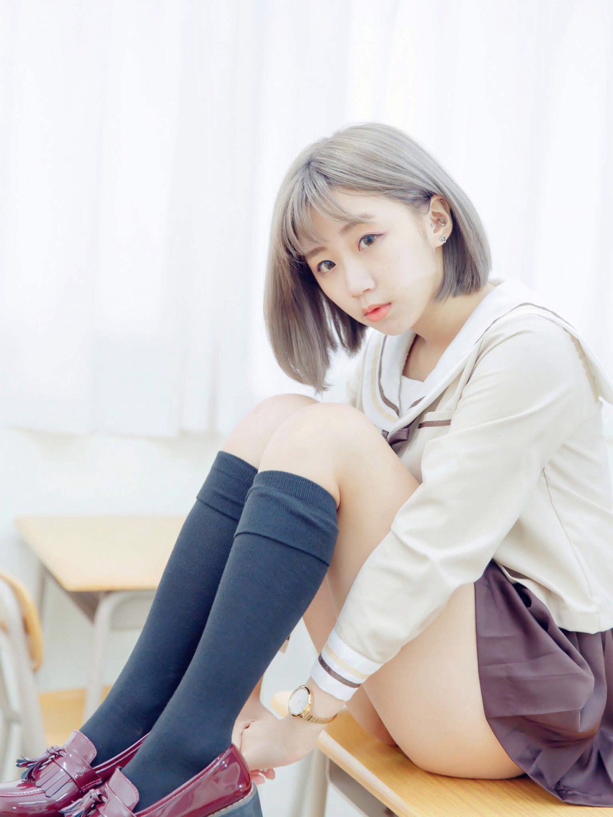 [JUICY]多汁女孩阮靖貽水手服挑逗可爱单纯学生-COSPLAY