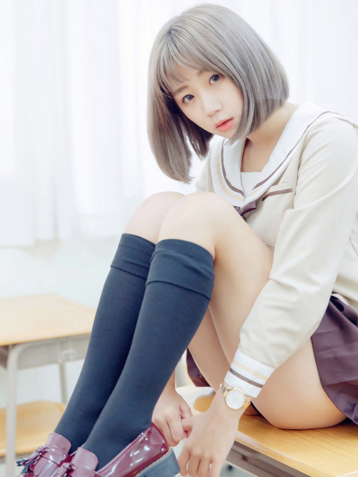 [JUICY]多汁女孩阮靖貽水手服挑逗可爱单纯学生-COSPLAY