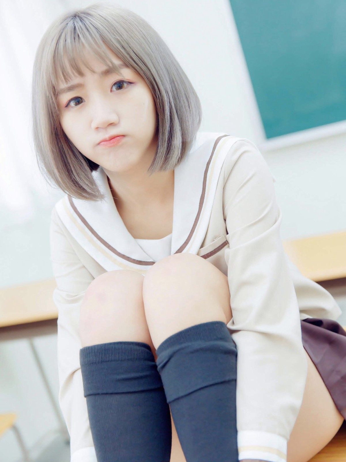 [JUICY]多汁女孩阮靖貽水手服挑逗可爱单纯学生-COSPLAY