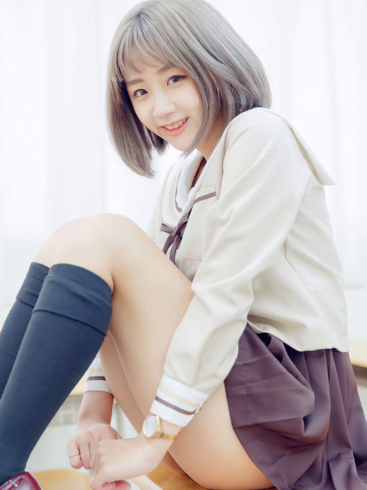 [JUICY]多汁女孩阮靖貽水手服挑逗可爱单纯学生-COSPLAY