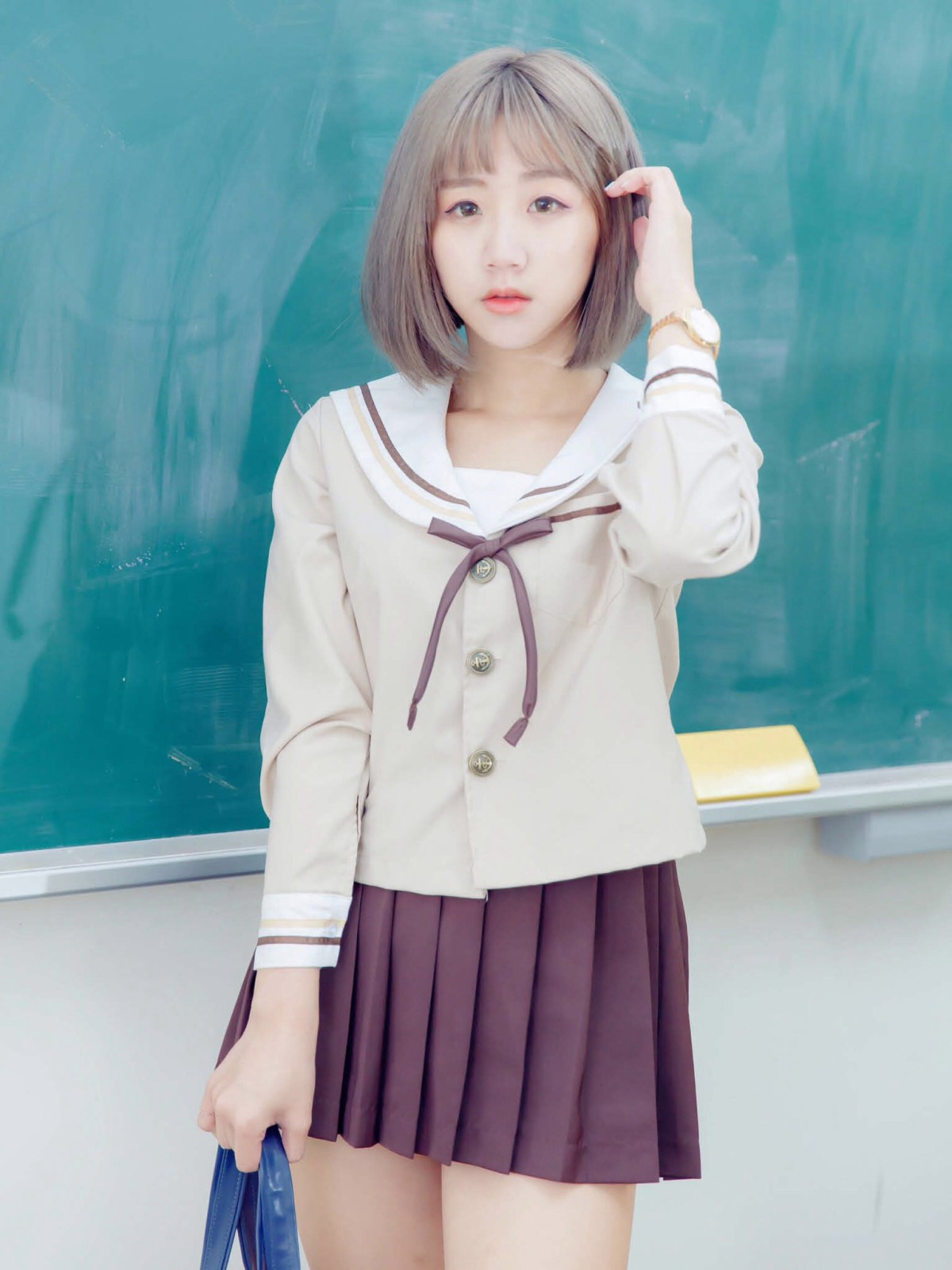 [JUICY]多汁女孩阮靖貽水手服挑逗可爱单纯学生-COSPLAY