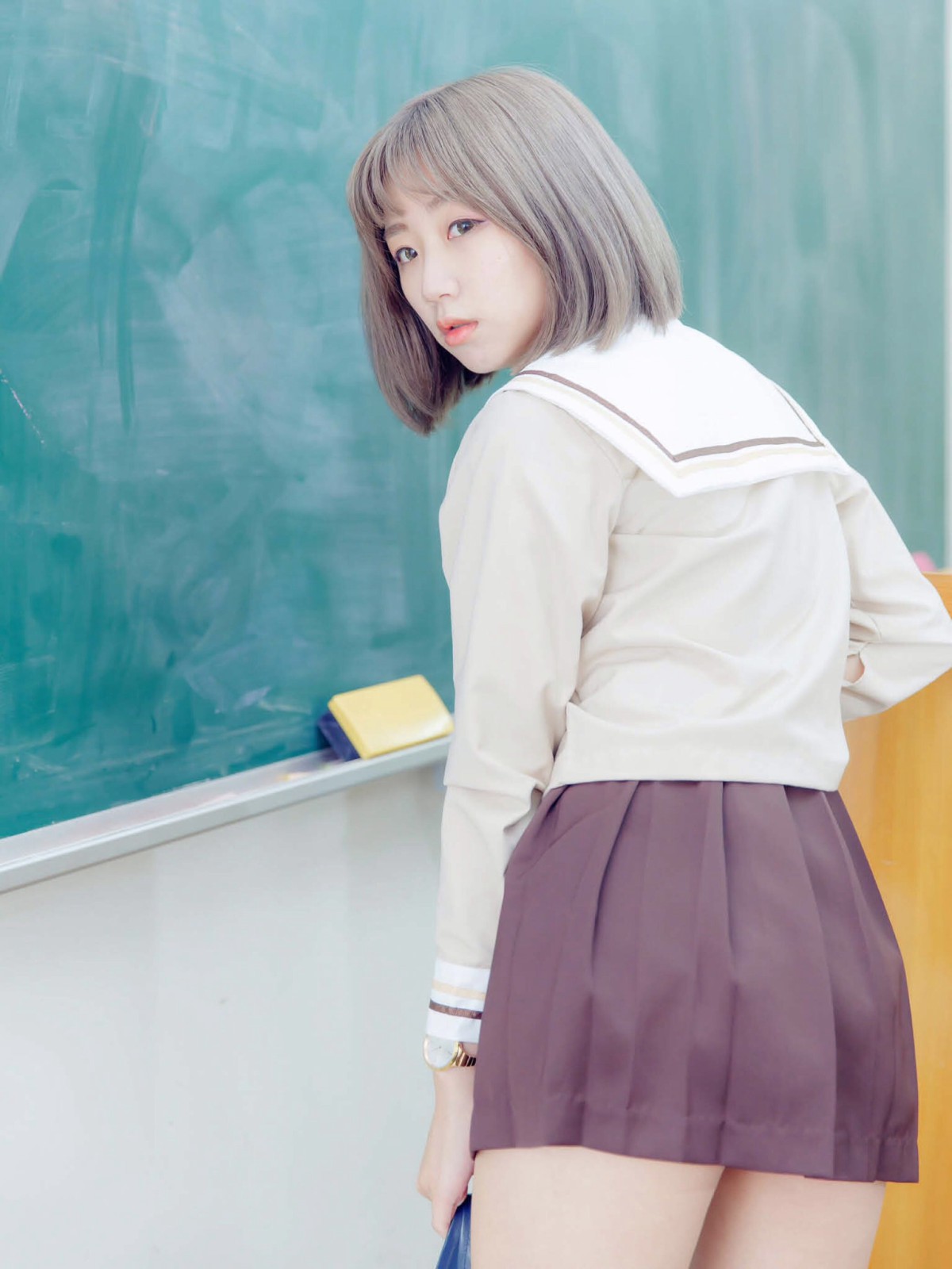 [JUICY]多汁女孩阮靖貽水手服挑逗可爱单纯学生-COSPLAY