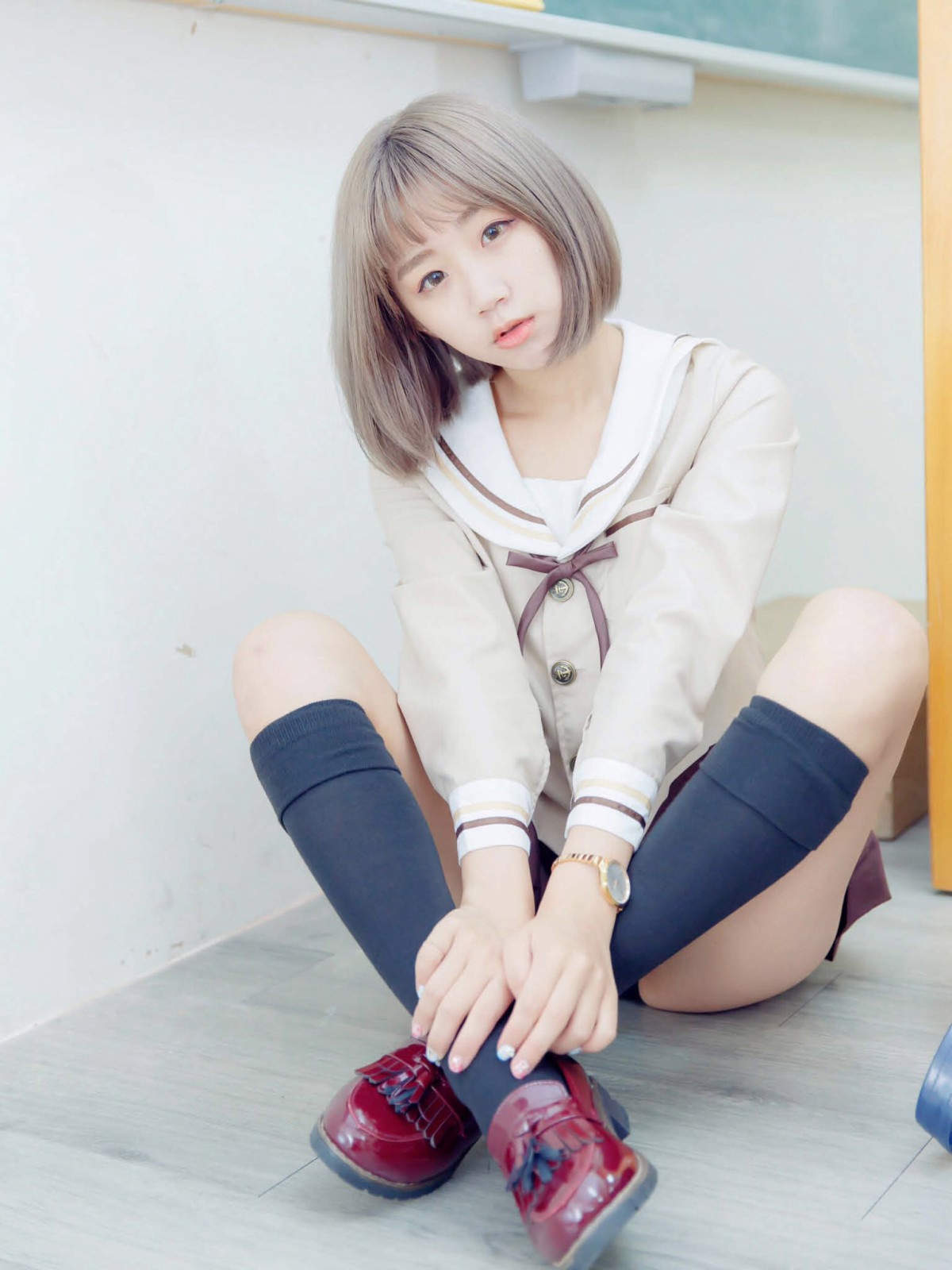 [JUICY]多汁女孩阮靖貽水手服挑逗可爱单纯学生-COSPLAY