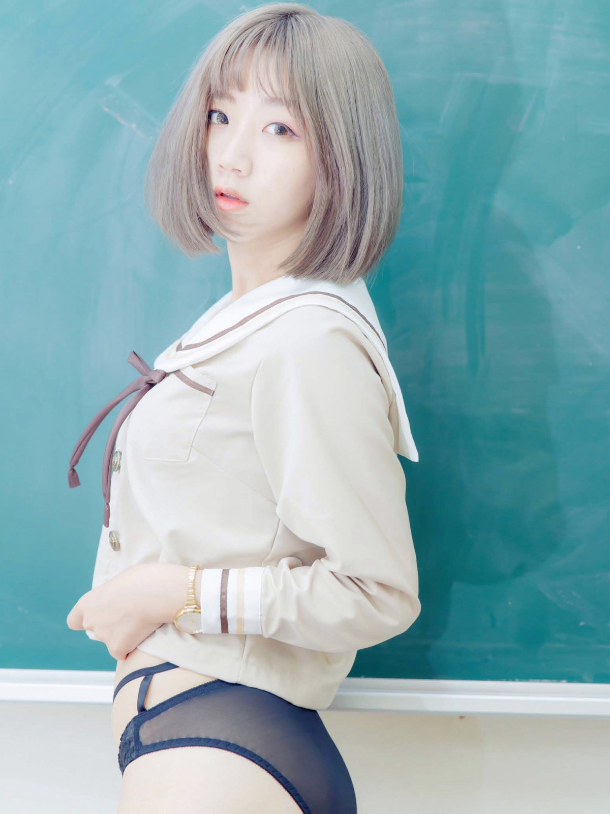 [JUICY]多汁女孩阮靖貽水手服挑逗可爱单纯学生-COSPLAY