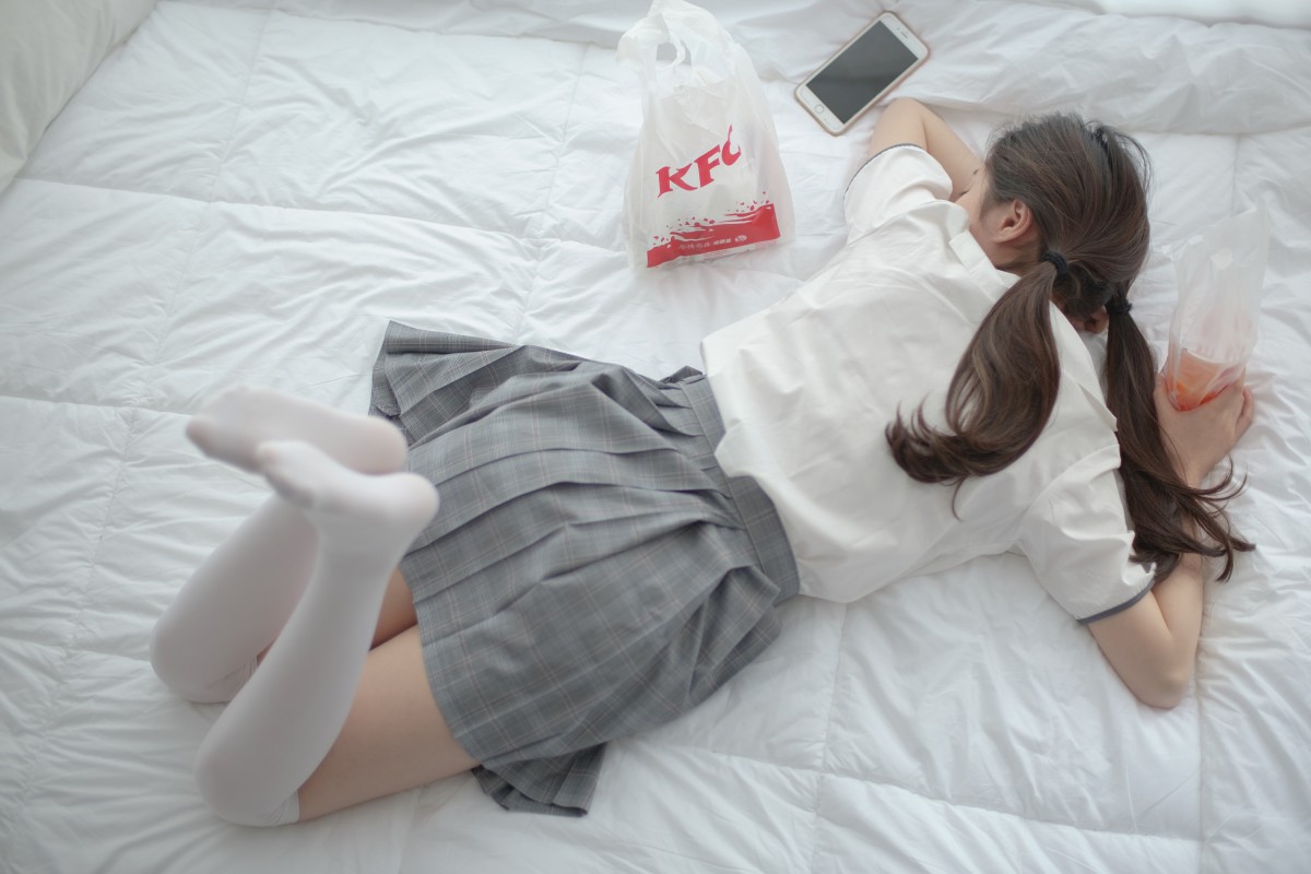 [森萝财团]R15-009床上JK白丝-COSPLAY