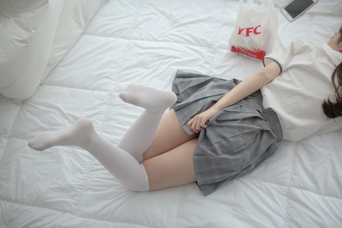 [森萝财团]R15-009床上JK白丝-COSPLAY