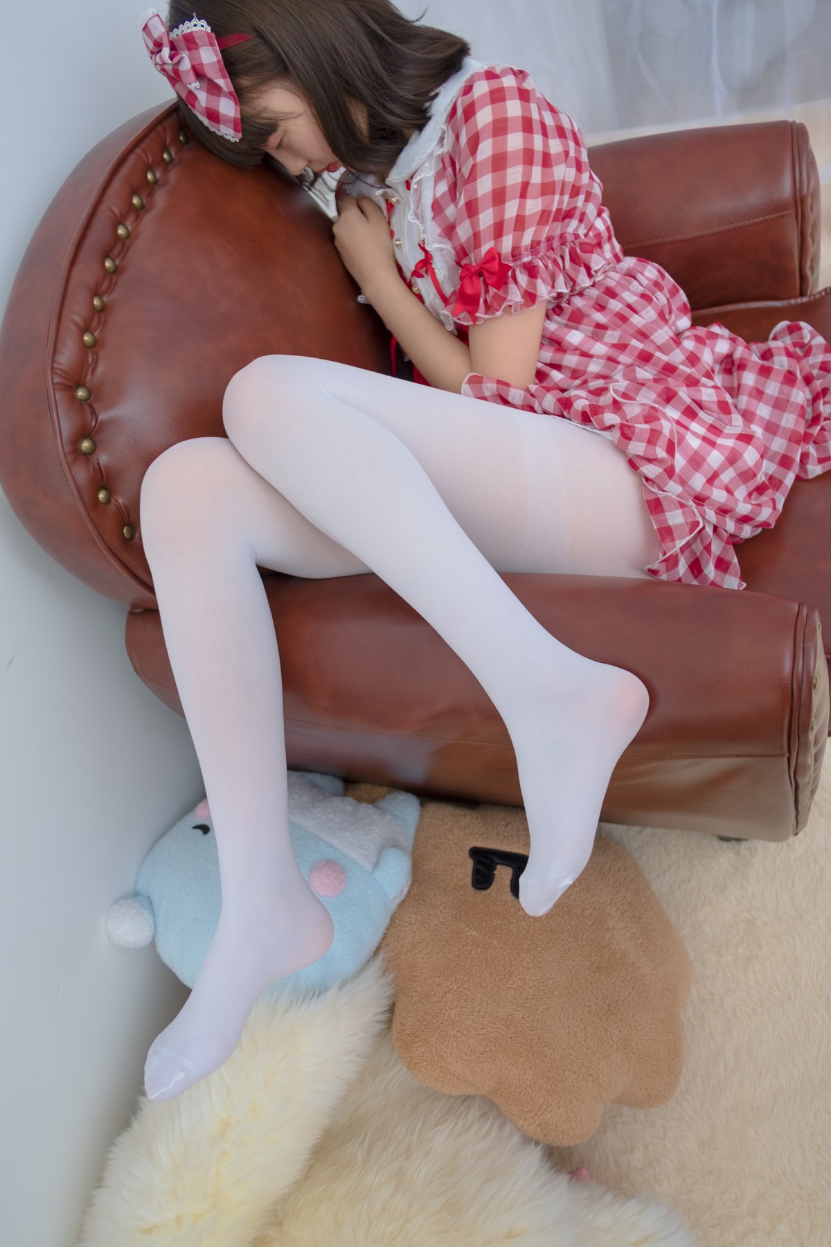 [森萝财团]R15-011红色格子裙白丝MM-COSPLAY