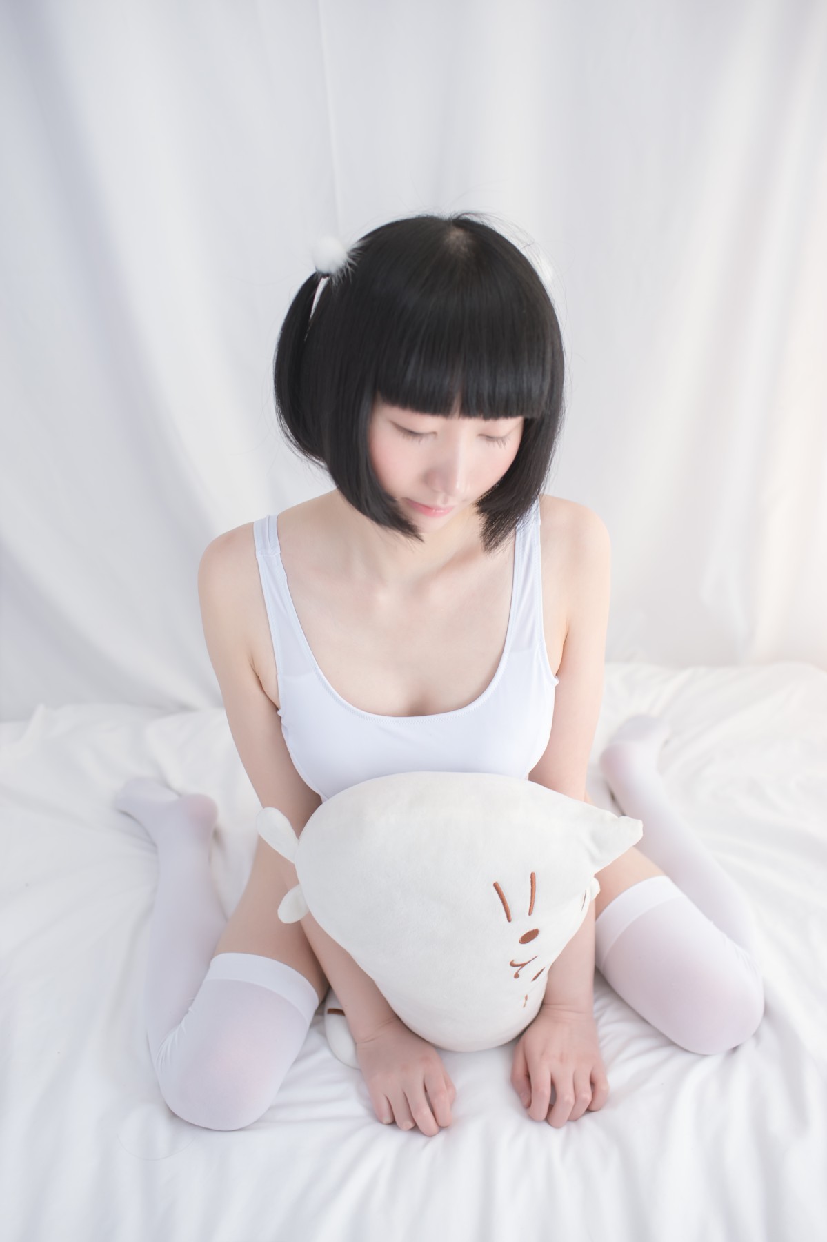 [轻兰映画写真]SPL001白色纯情丝袜秀-COSPLAY