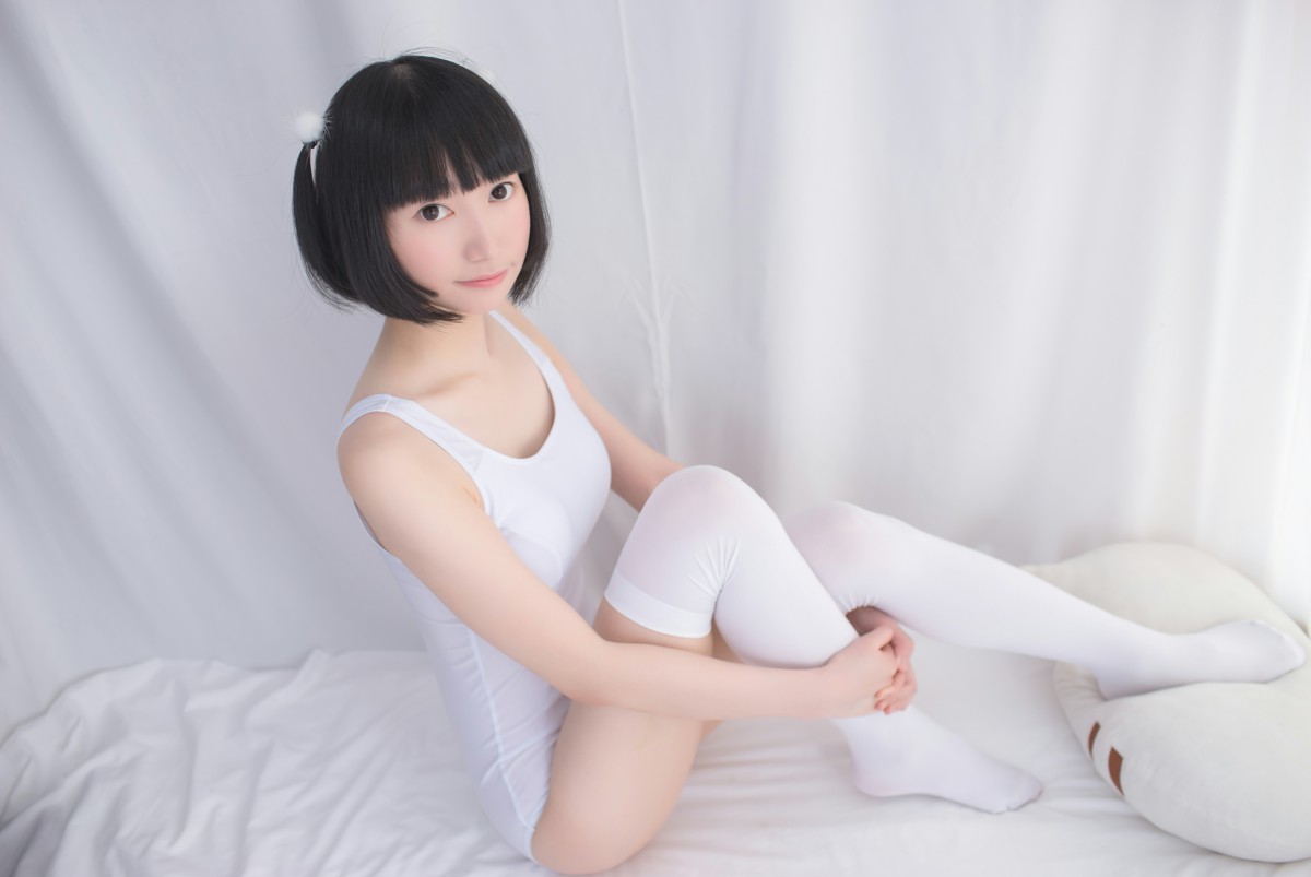 [轻兰映画写真]SPL001白色纯情丝袜秀-COSPLAY