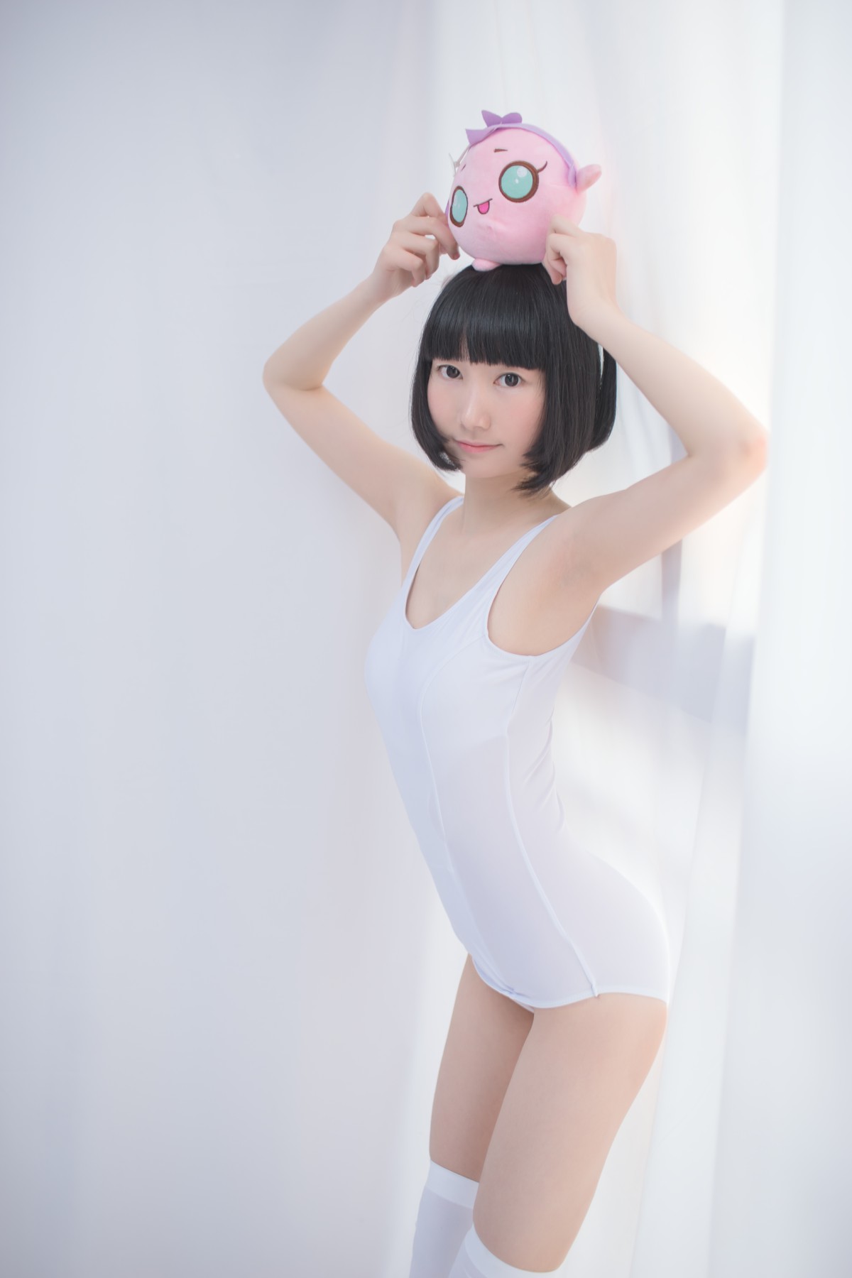 [轻兰映画写真]SPL001白色纯情丝袜秀-COSPLAY