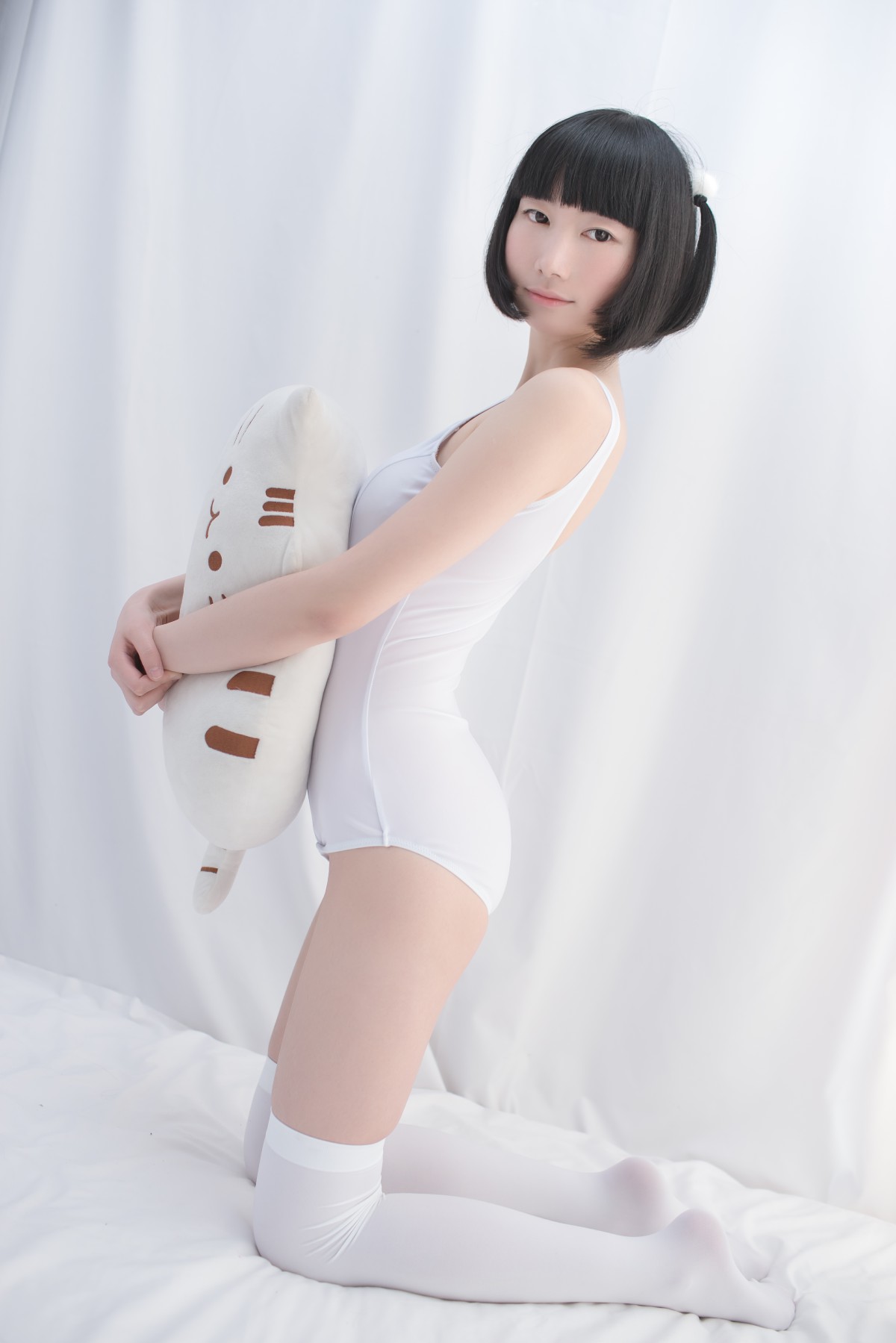 [轻兰映画写真]SPL001白色纯情丝袜秀-COSPLAY