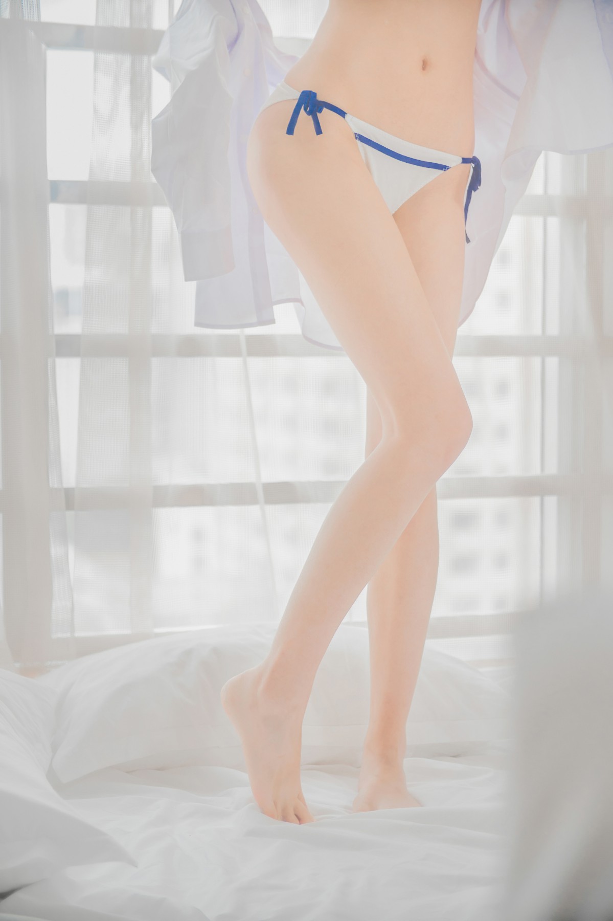 [桜桃喵]桜桃未熟-白衬衫双马尾-COSPLAY