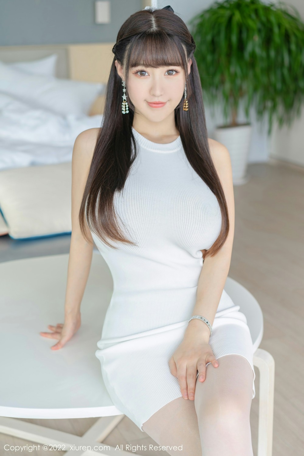 [XiuRen秀人网]No4514朱可儿Flora白色丝袜-[秀人套图]