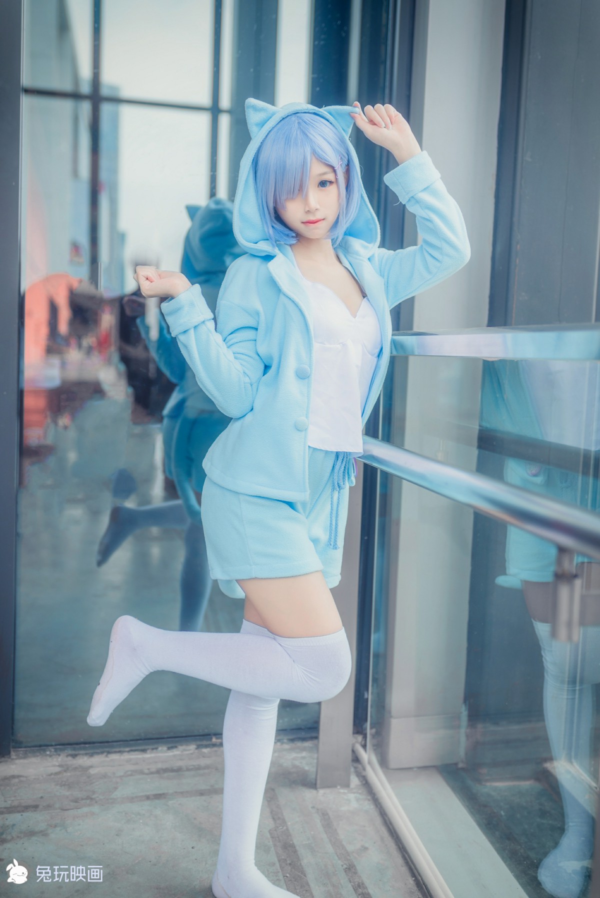 [Cosplay]兔玩映画–丢你一只雷姆-COSPLAY