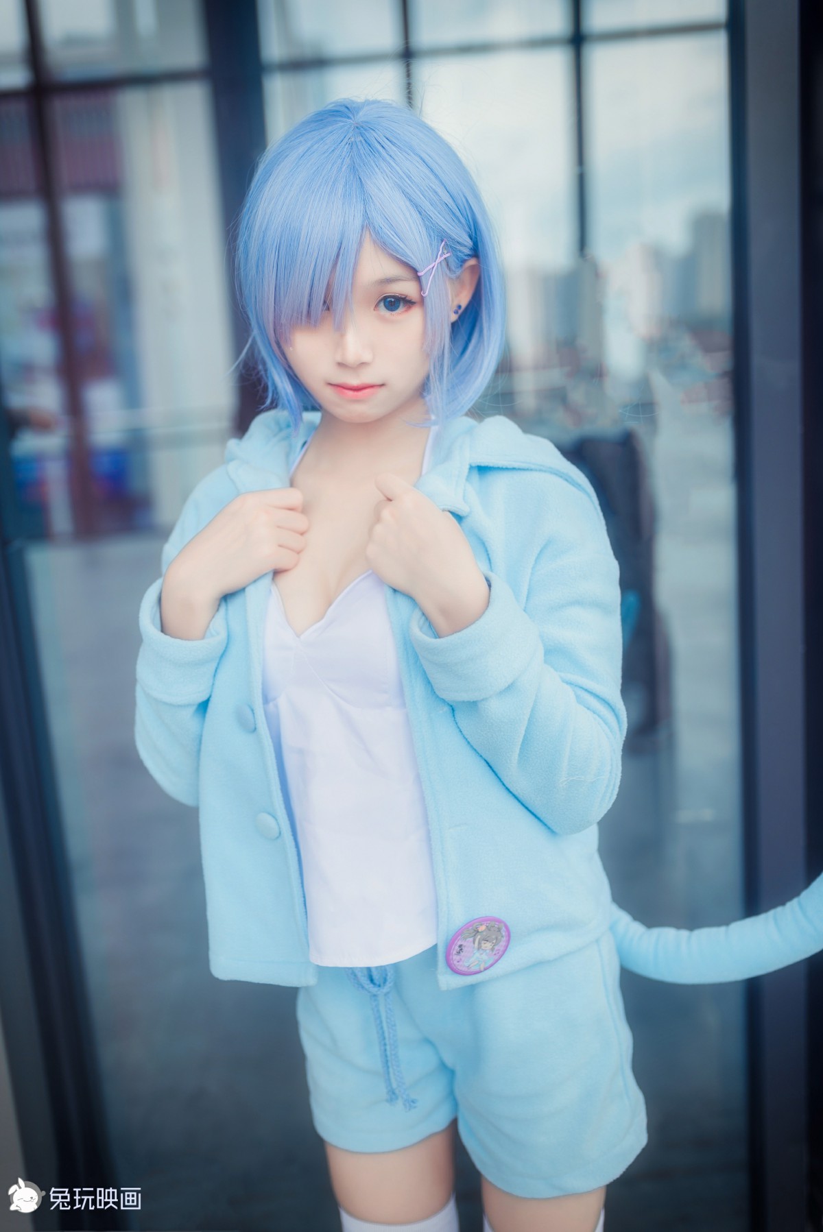 [Cosplay]兔玩映画–丢你一只雷姆-COSPLAY