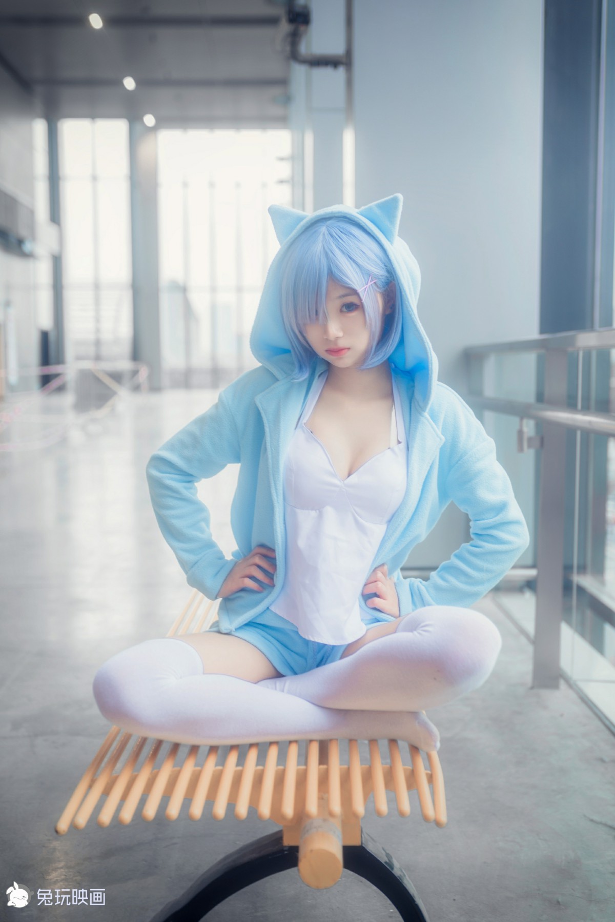 [Cosplay]兔玩映画–丢你一只雷姆-COSPLAY