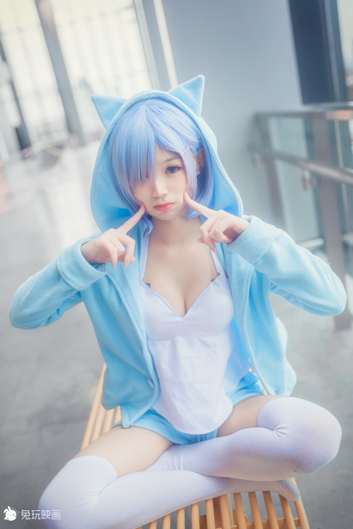 [Cosplay]兔玩映画–丢你一只雷姆-COSPLAY