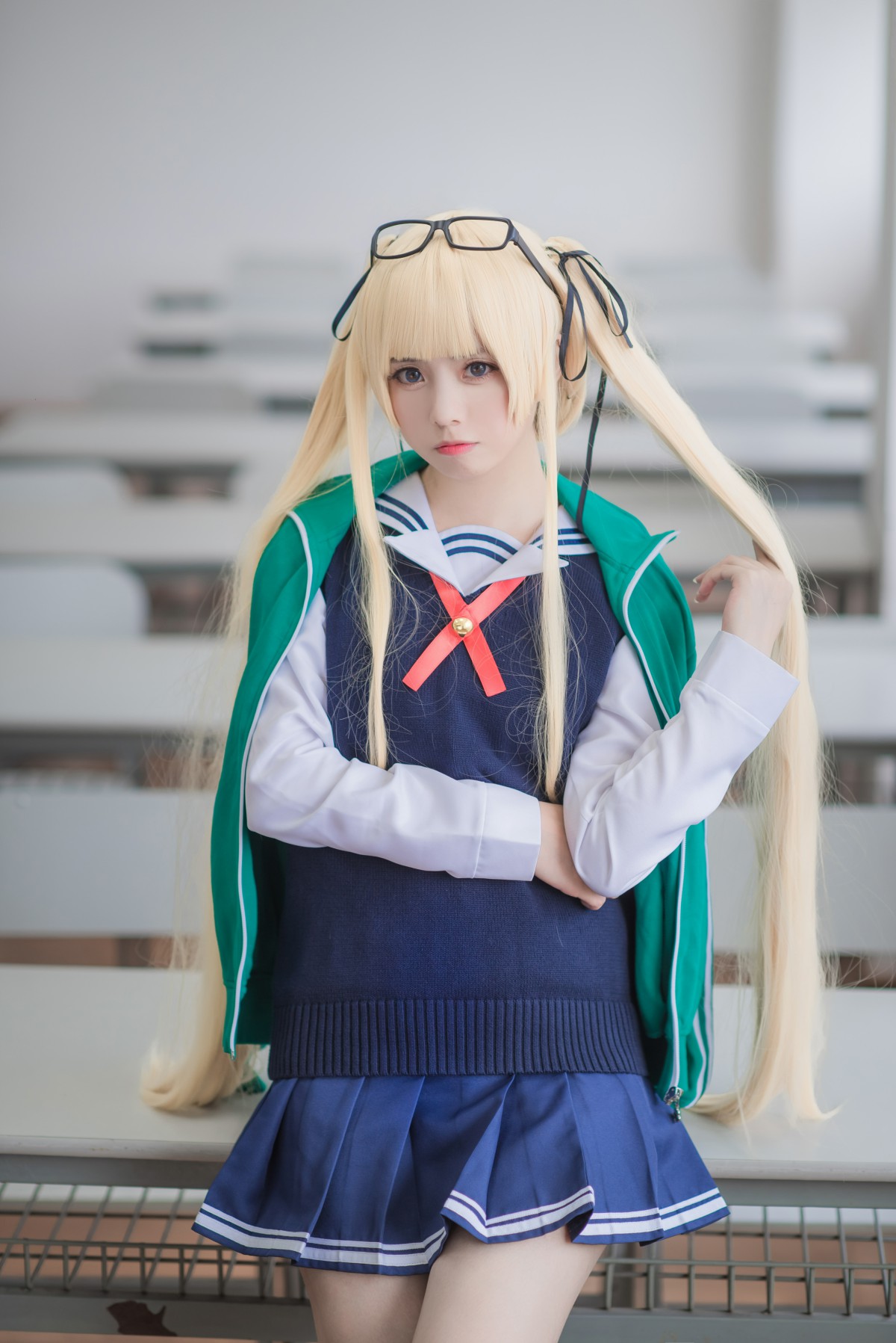 白金Saki写真–校服-COSPLAY