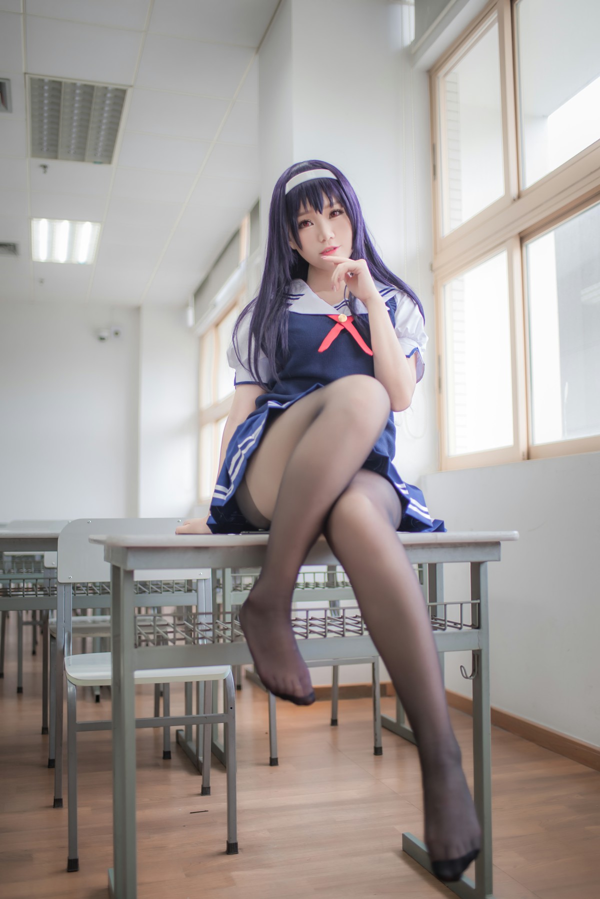 白金Saki写真–校服-COSPLAY