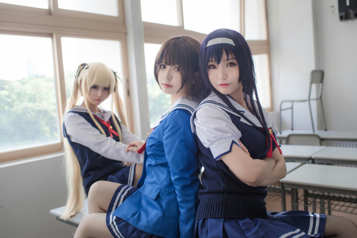 白金Saki写真–校服-COSPLAY