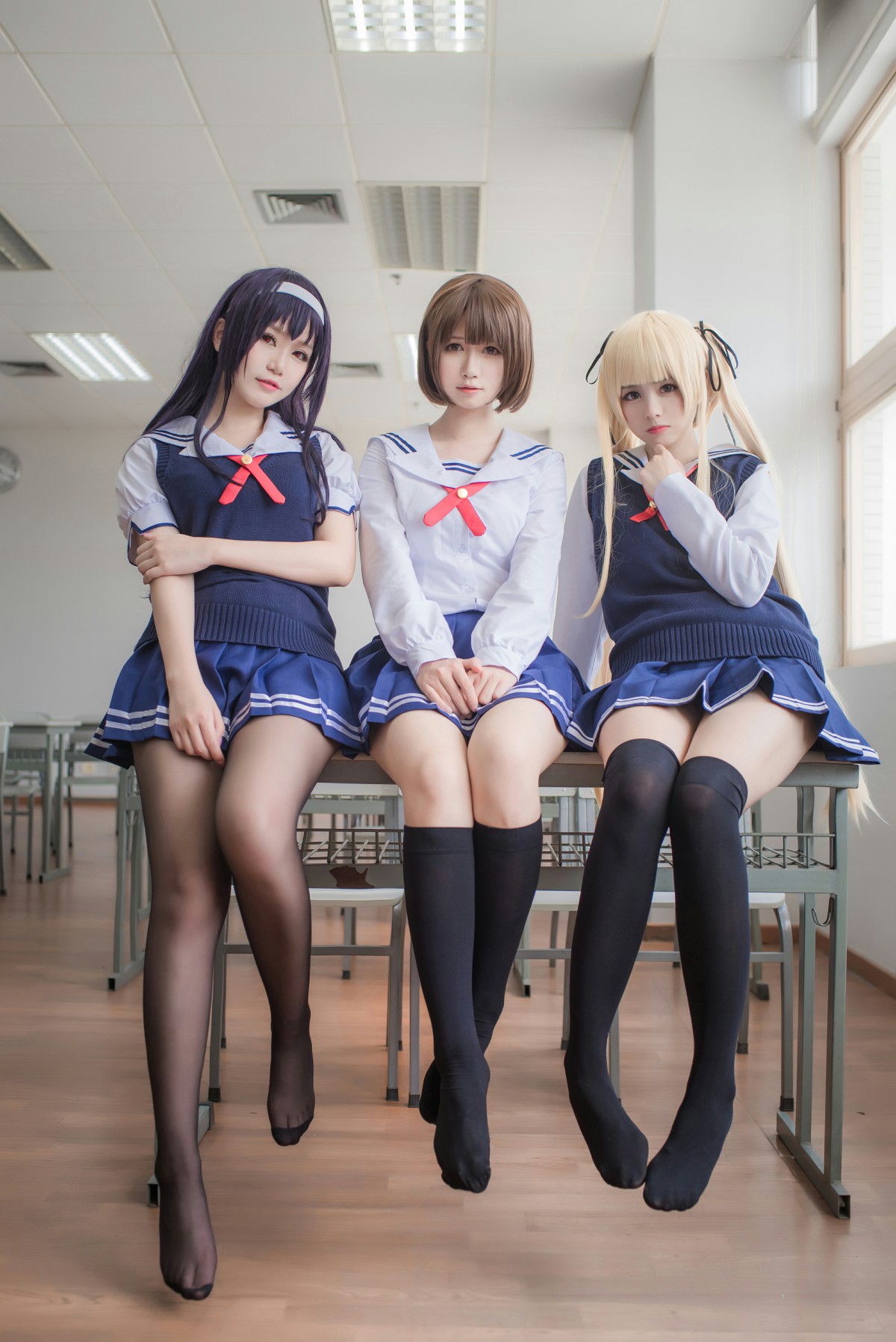 白金Saki写真–校服-COSPLAY