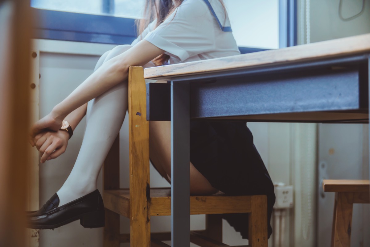 萝莉风COS桜桃喵–蓝白水手服-COSPLAY