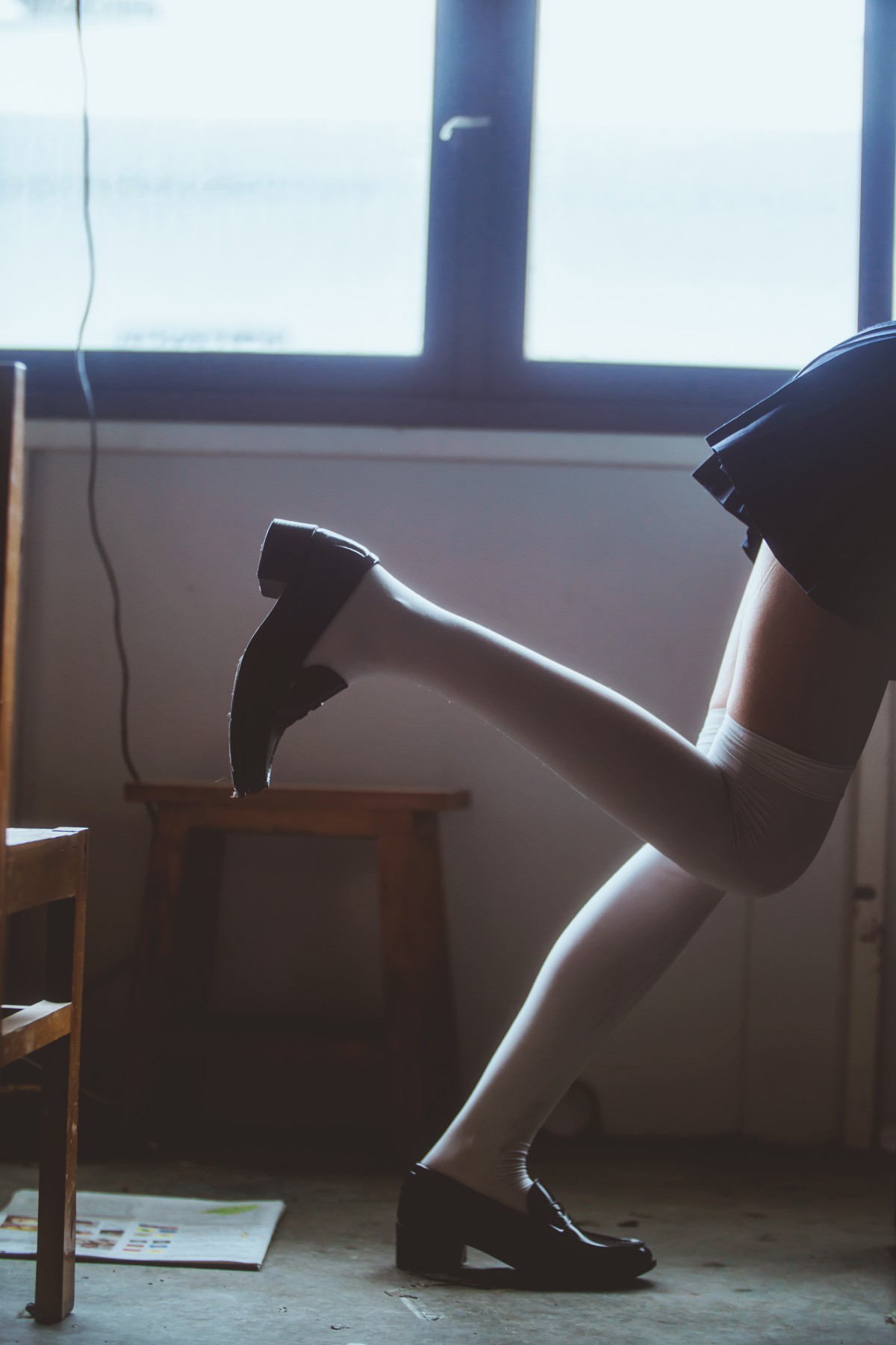 萝莉风COS桜桃喵–蓝白水手服-COSPLAY