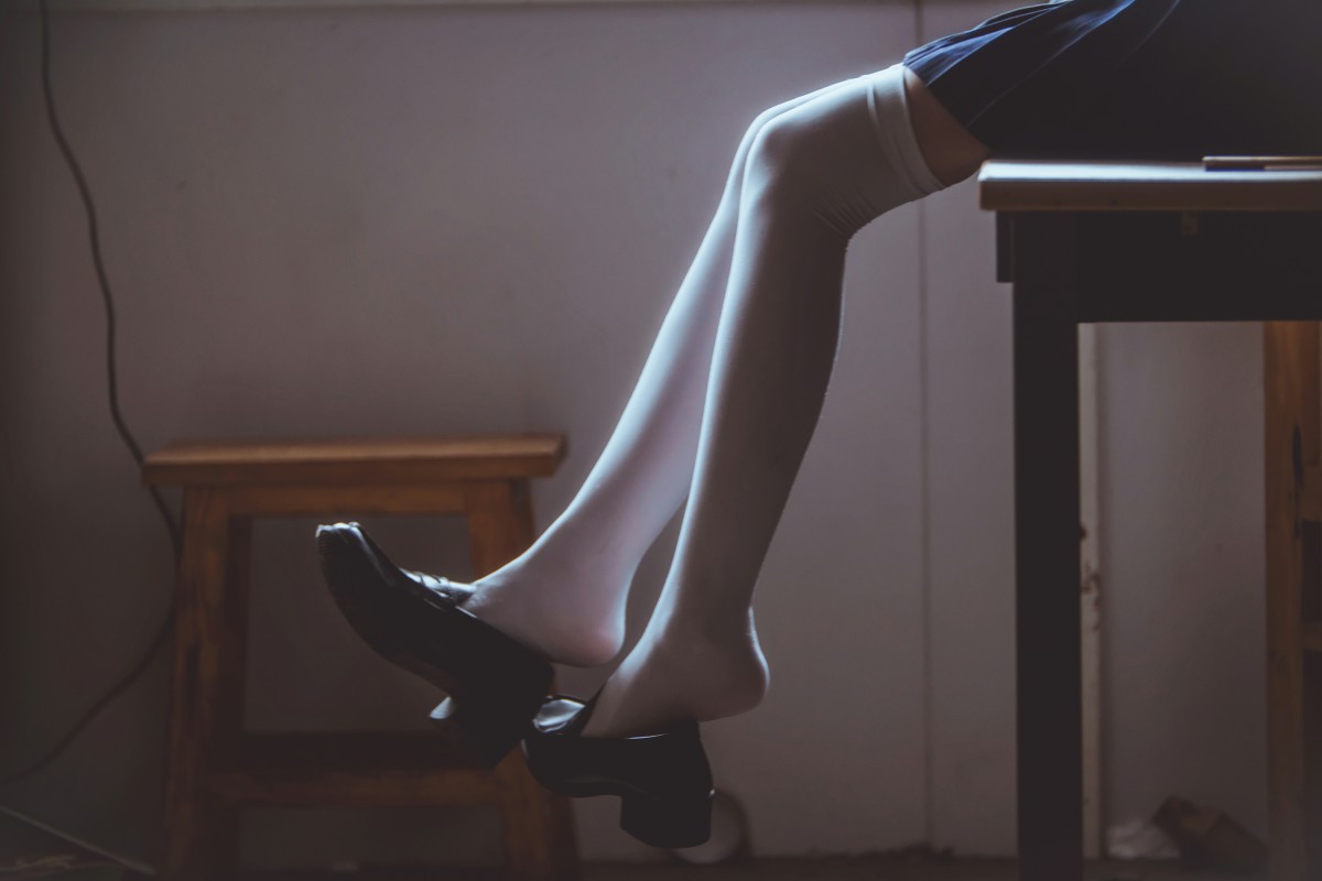 萝莉风COS桜桃喵–蓝白水手服-COSPLAY