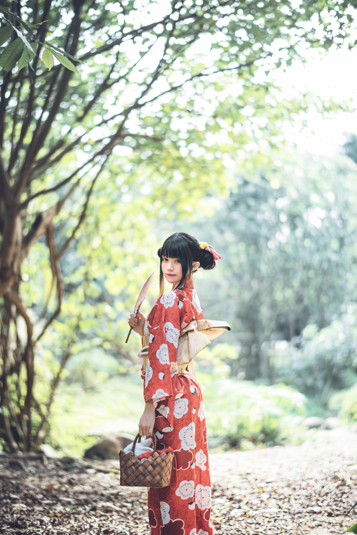 萝莉风COS桜桃喵–夏日祭-COSPLAY