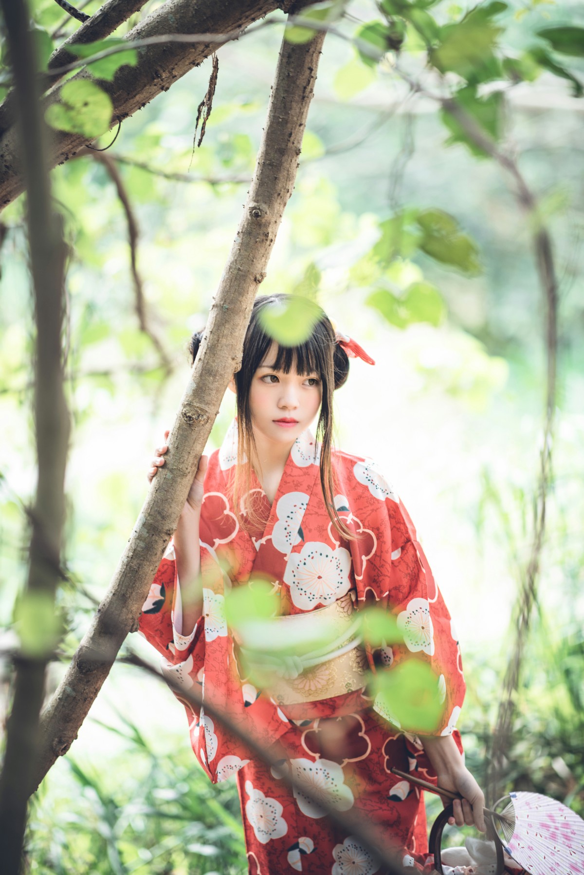 萝莉风COS桜桃喵–夏日祭-COSPLAY