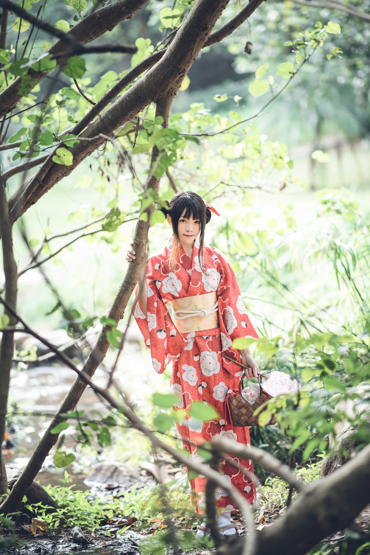 萝莉风COS桜桃喵–夏日祭-COSPLAY