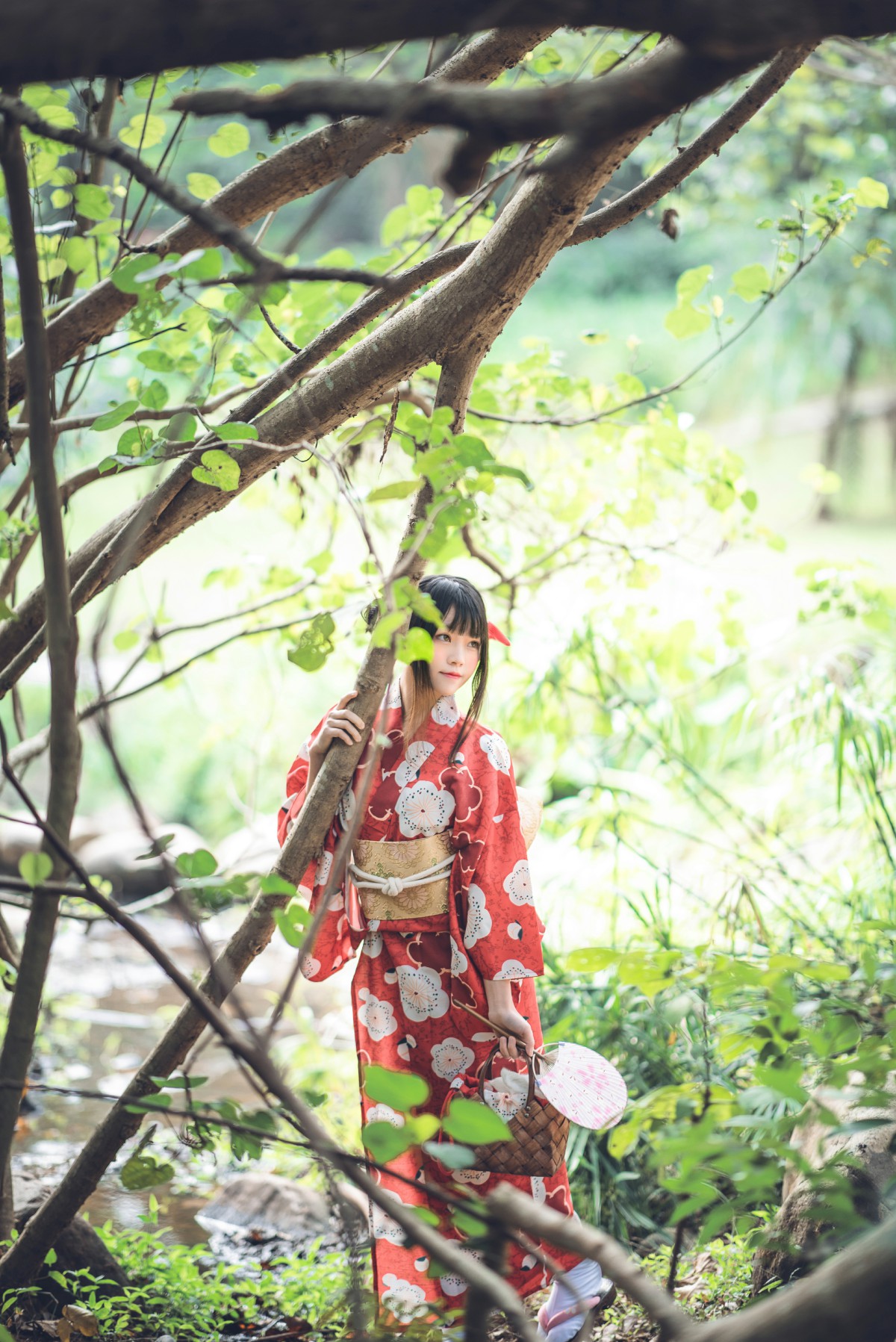 萝莉风COS桜桃喵–夏日祭-COSPLAY
