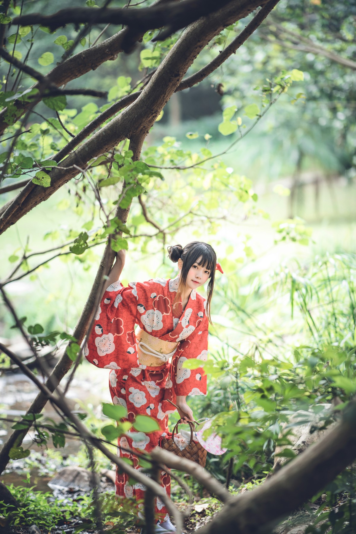 萝莉风COS桜桃喵–夏日祭-COSPLAY