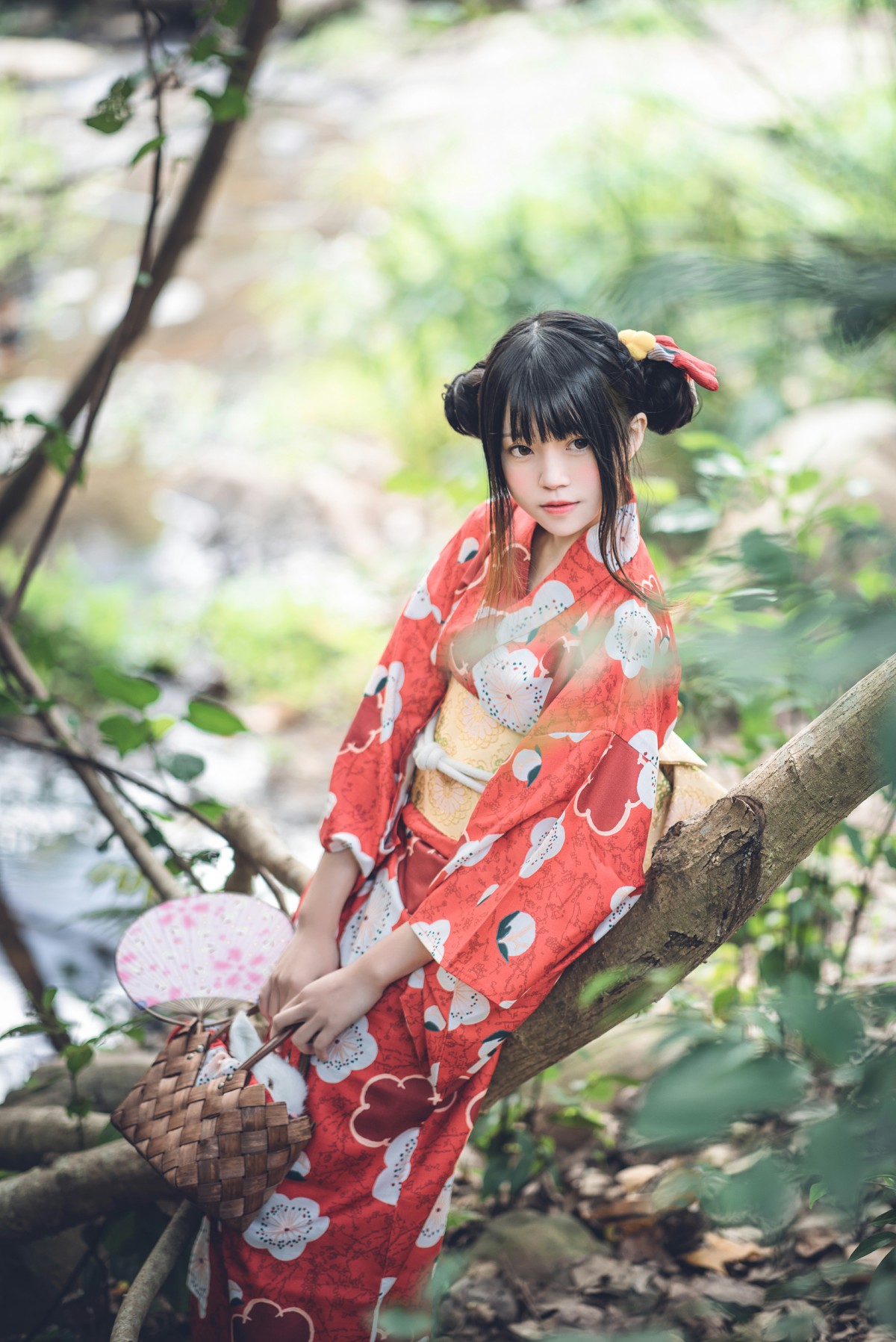 萝莉风COS桜桃喵–夏日祭-COSPLAY