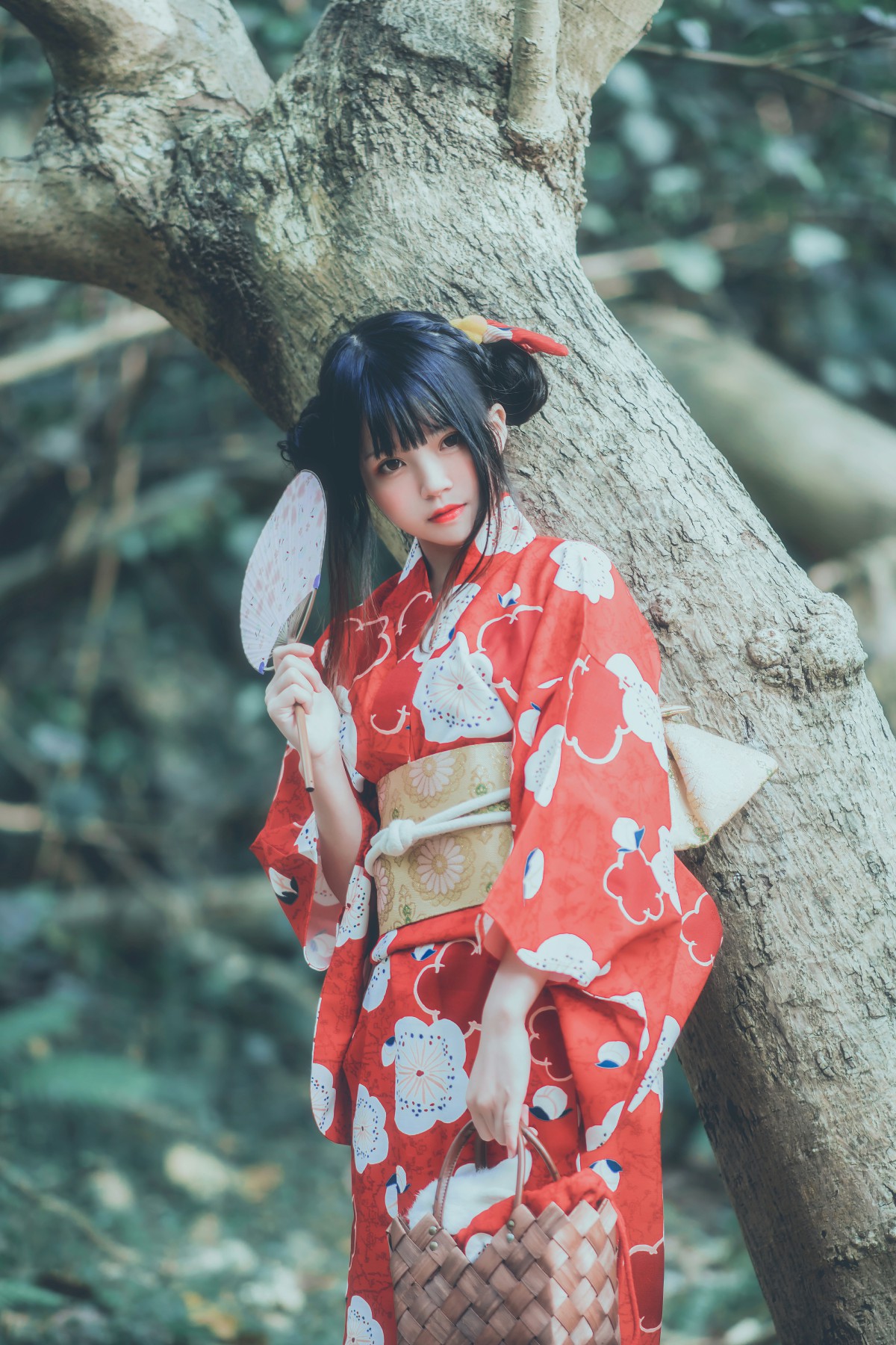 萝莉风COS桜桃喵–夏日祭-COSPLAY