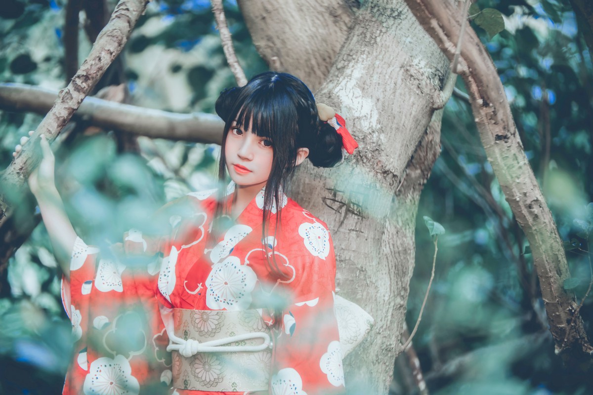 萝莉风COS桜桃喵–夏日祭-COSPLAY