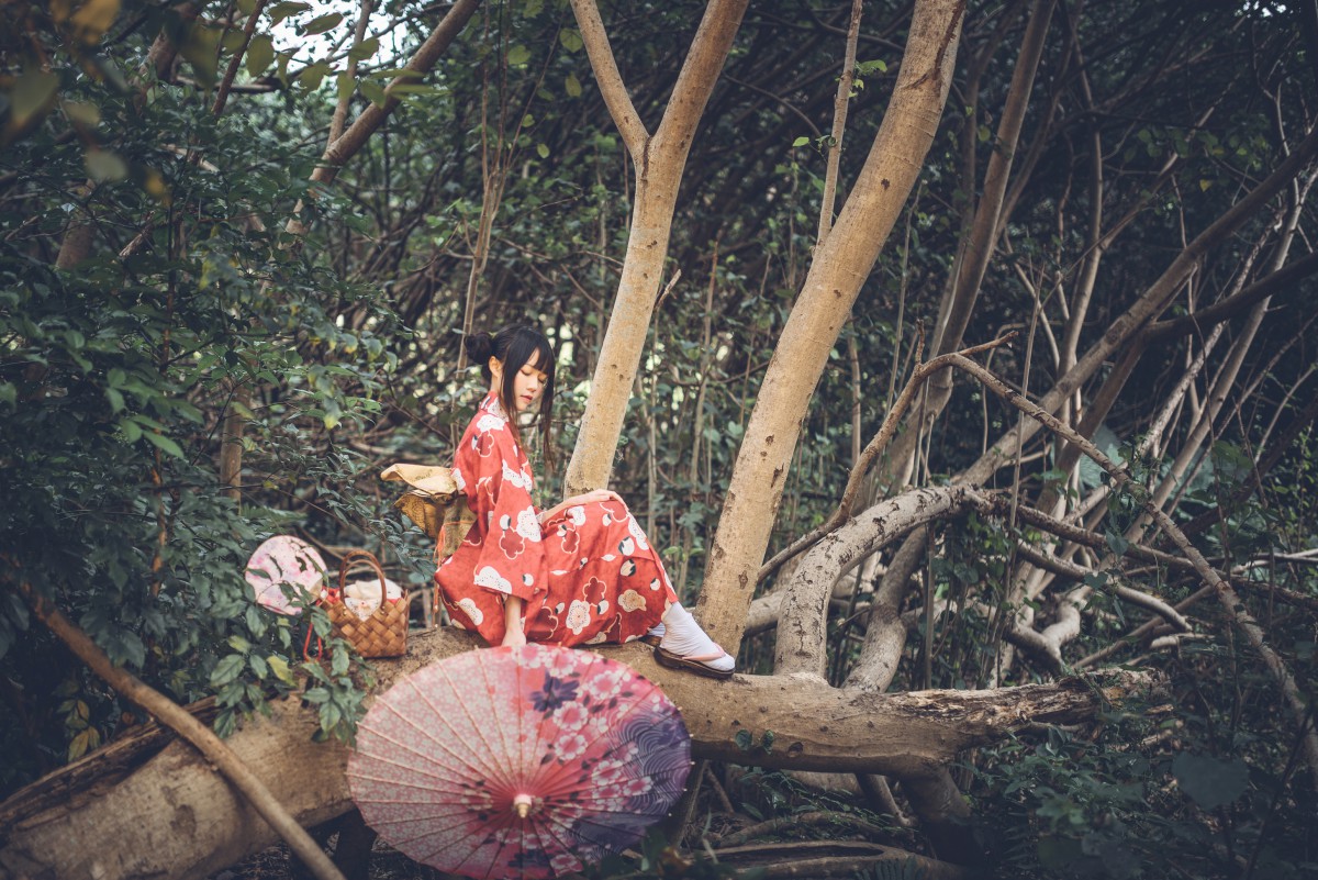 萝莉风COS桜桃喵–夏日祭-COSPLAY