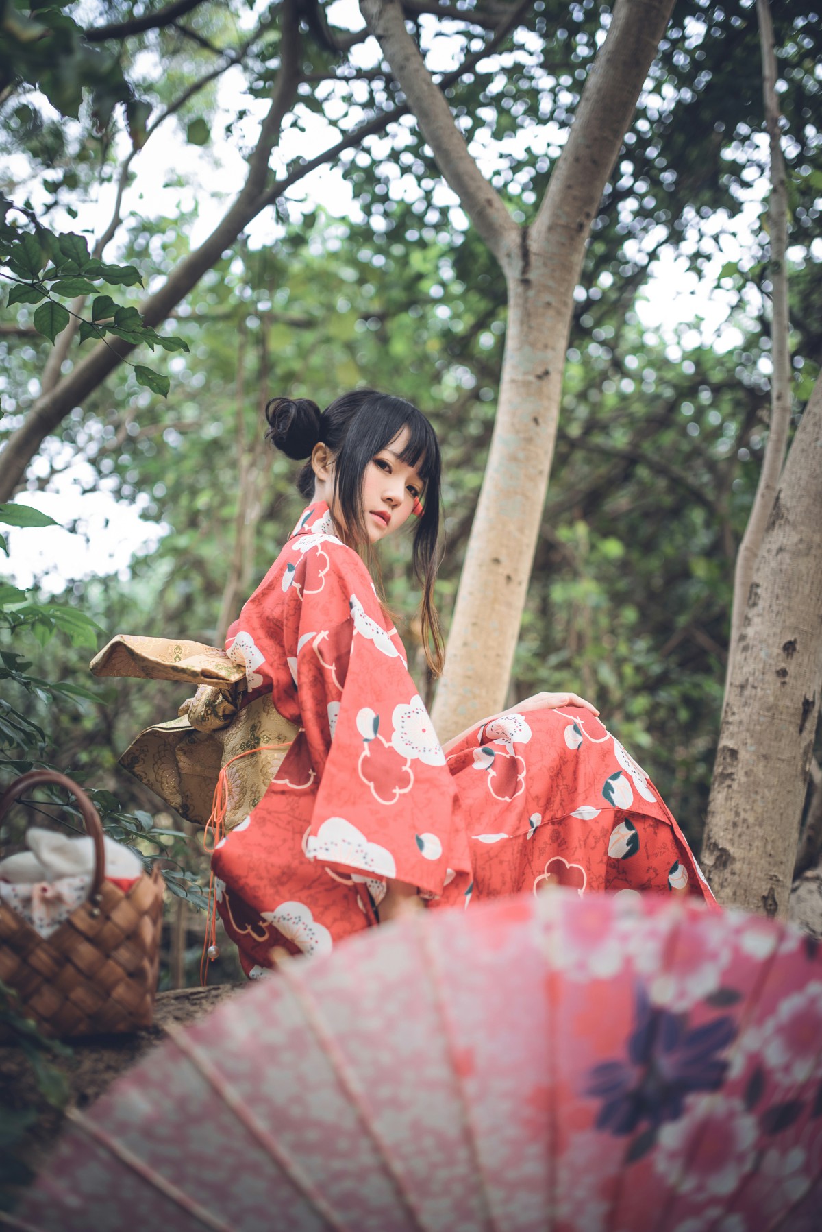 萝莉风COS桜桃喵–夏日祭-COSPLAY